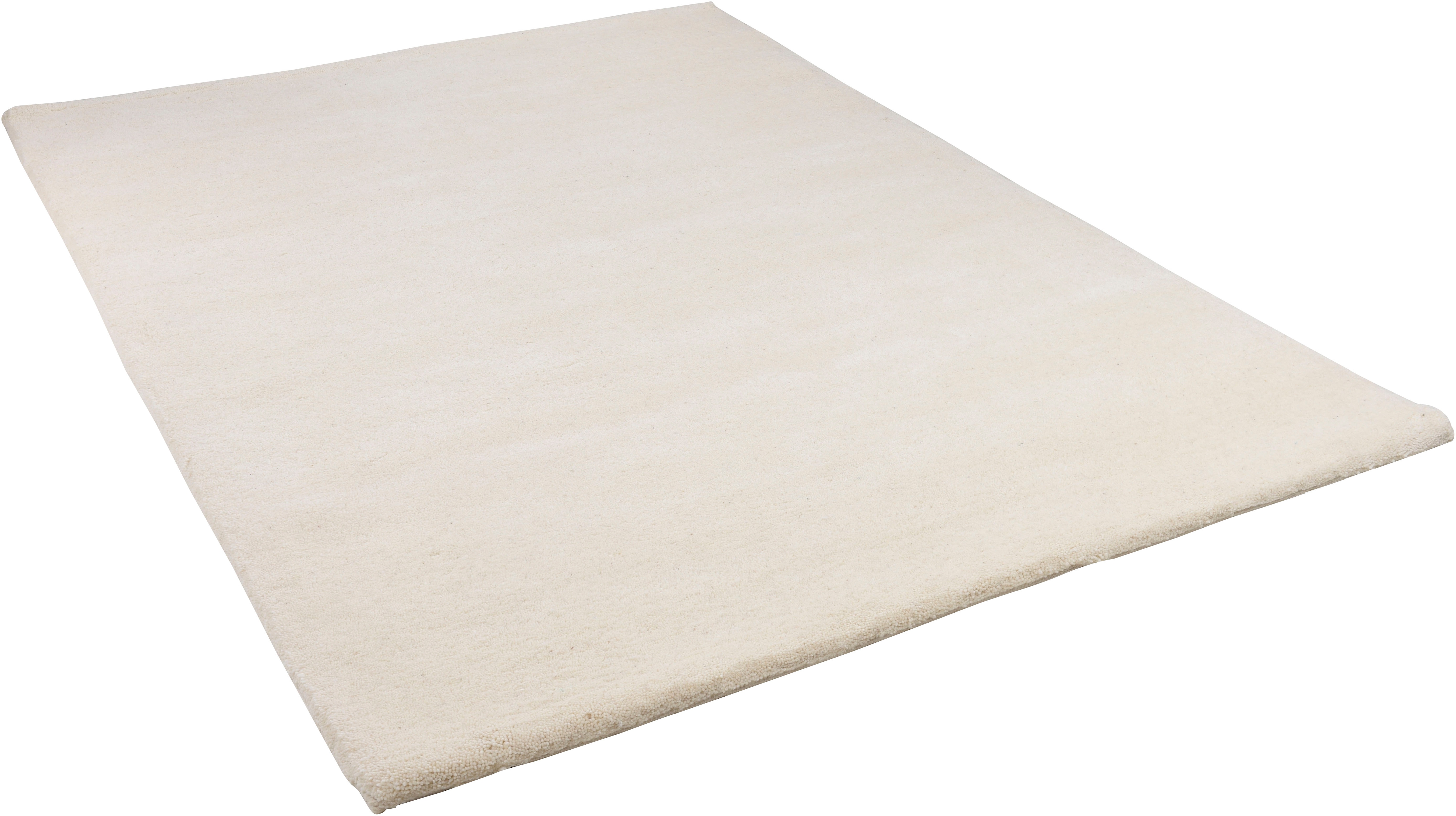 THEKO Wollteppich »Maloronga Uni« rechteckig 24 mm Höhe echter Berber Teppich, reine Wolle, handgeknüpft