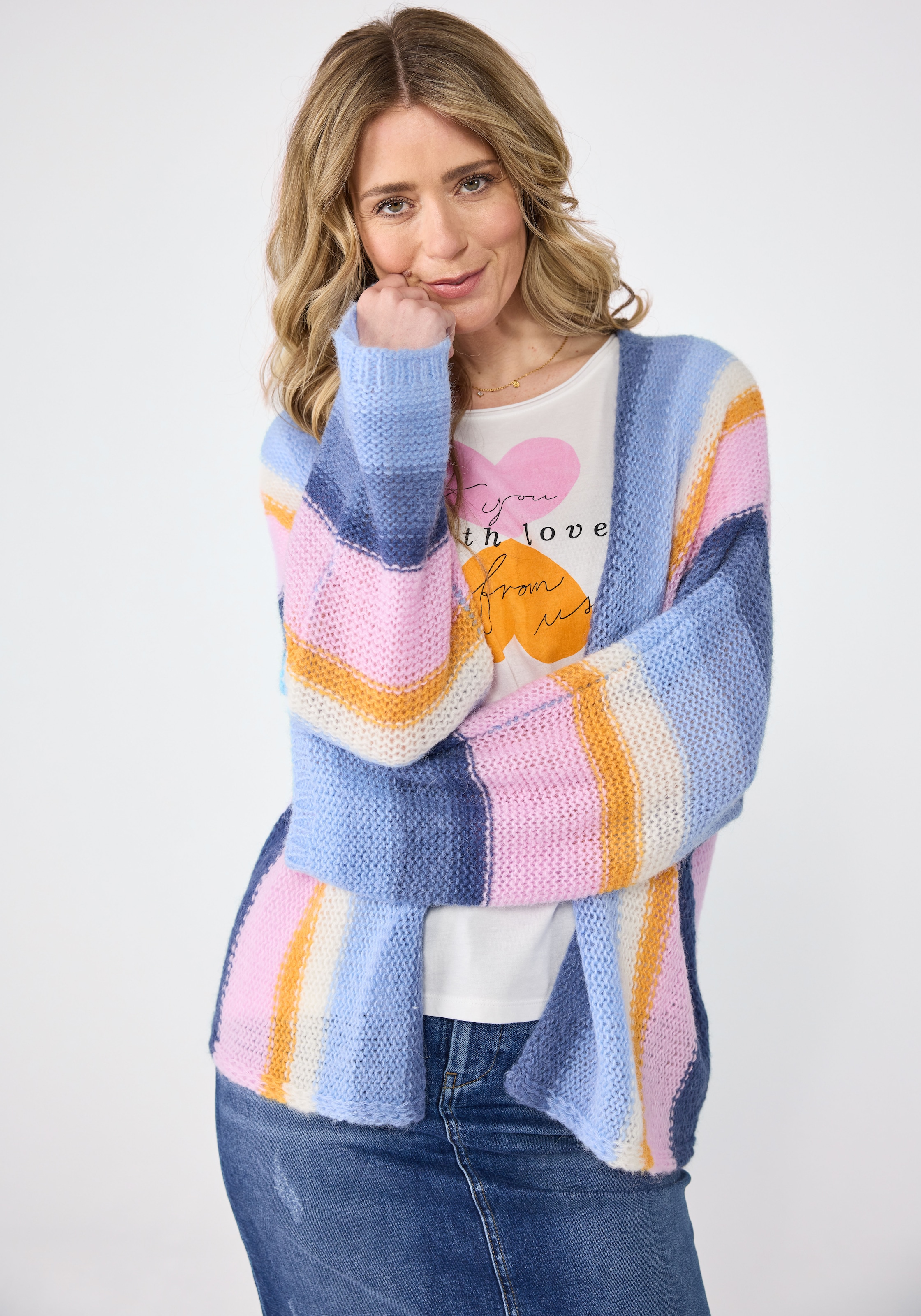 Lieblingsstück Strickjacke »BelamaL«, mit Streifen
