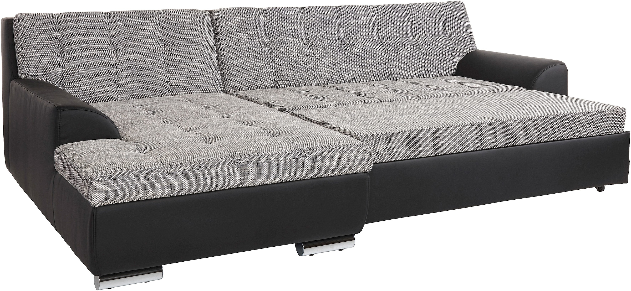 DOMO collection Ecksofa Treviso, wahlweise mit Bettfunktion, incl. Zierkissen