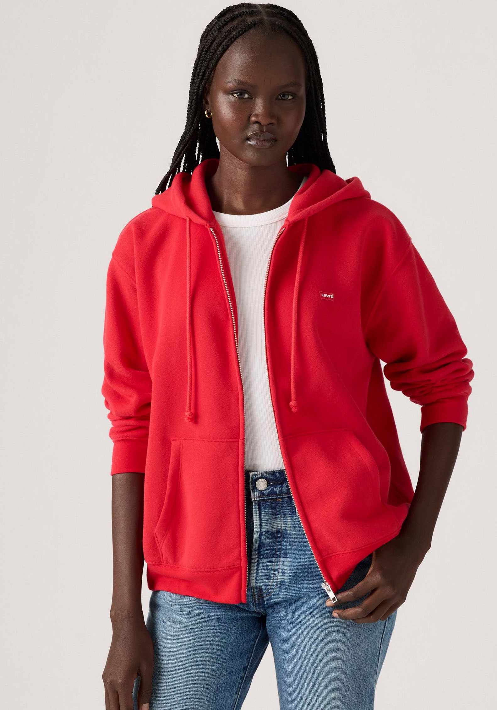 Levi's® Kapuzensweatjacke »EVERYDAY ZIP HOODIE« mit Logo Stickerei