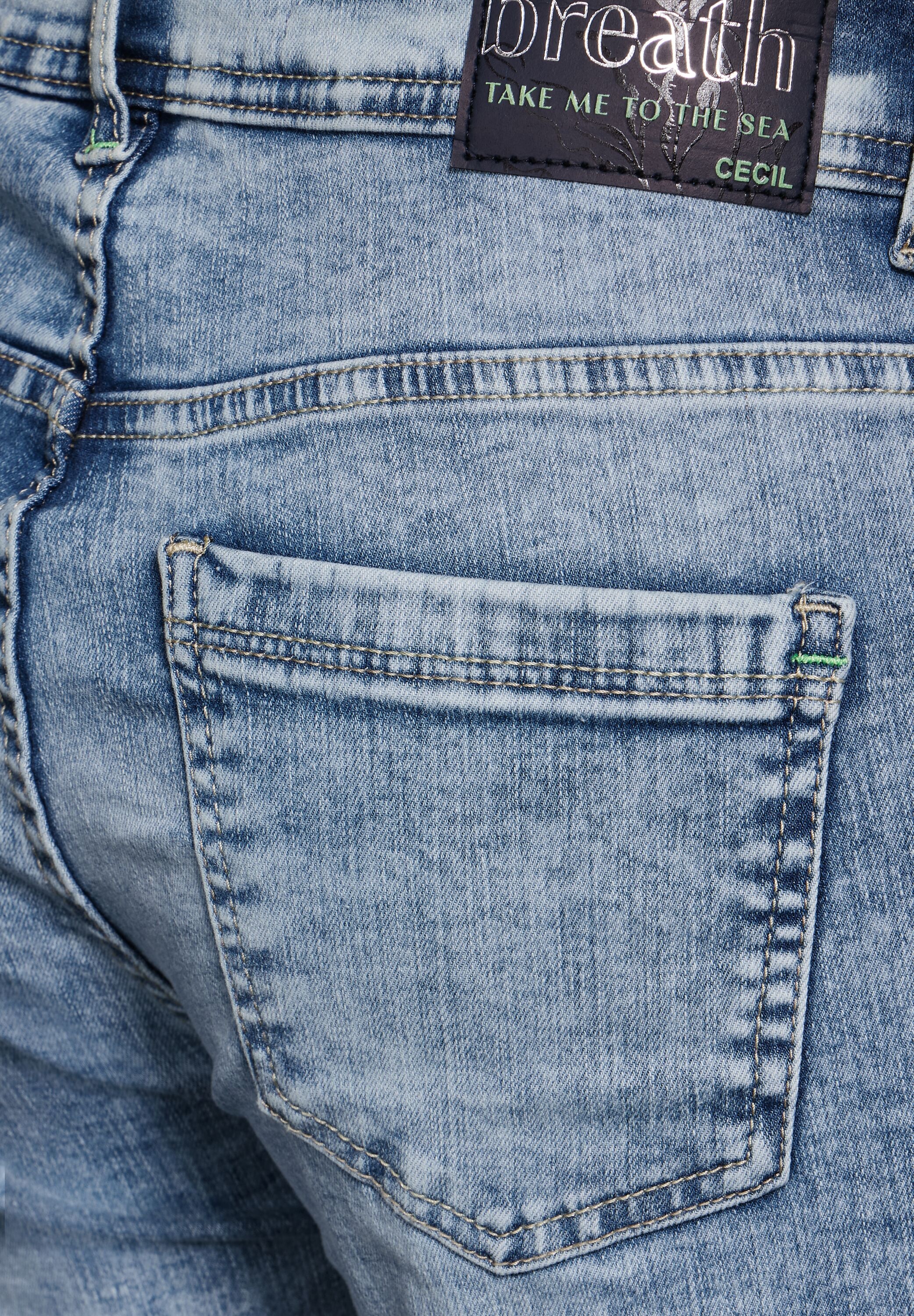 Cecil Jeansshorts »Style Toronto«, mit dekorativen Nähten