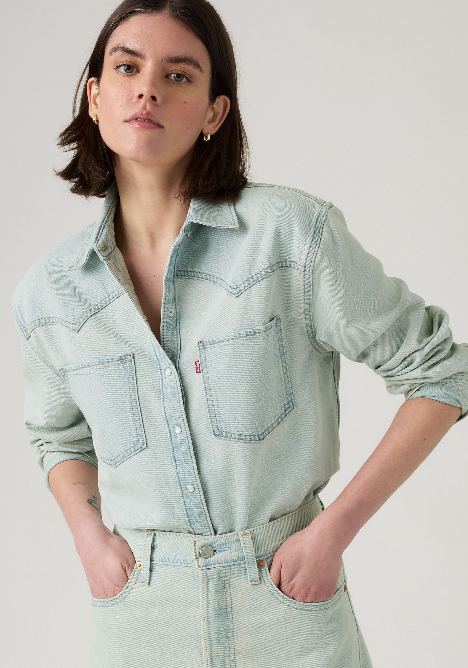 Levi's® Jeansbluse »TEODORA WESTERN SHIRT«, mit Druckknöpfen