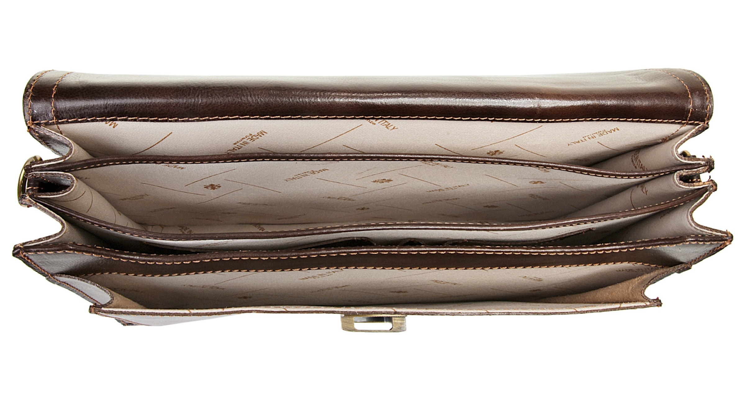 Bagan Aktentasche, echt Leder, Made in Italy