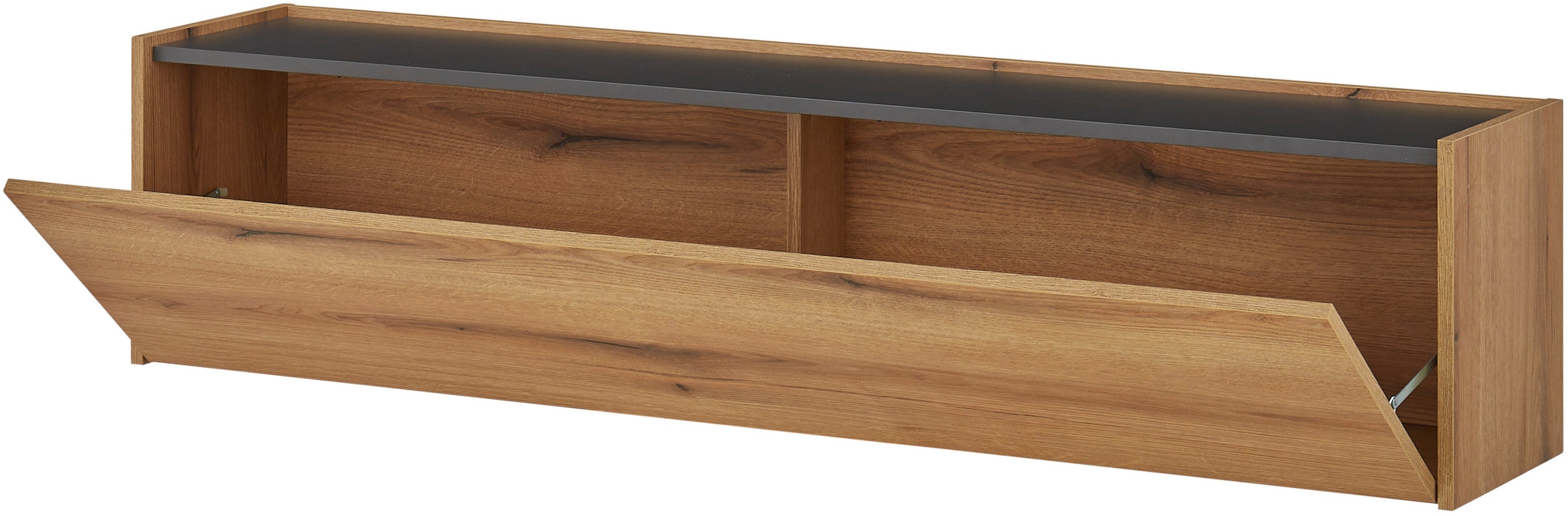 INOSIGN Wohnwand »City/Giron, moderne Anbauwand, Komplettset in vielen Farben verfügbar«, (Set, 5 St.), enthält zwei Vitrinen, zwei Hängeschränke & ein Wandboard