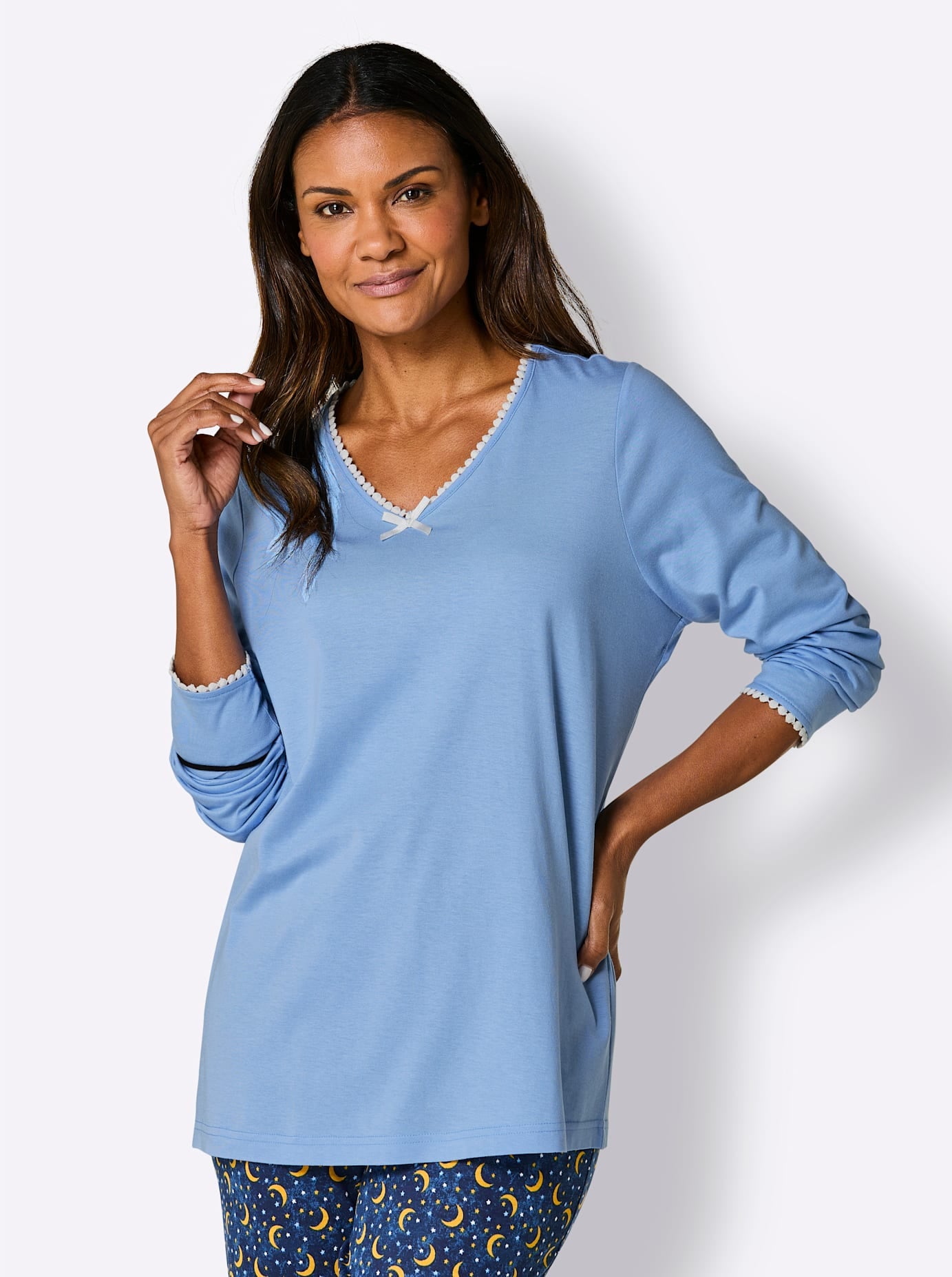 wäschepur Pyjamaoberteil »Schlafanzug-Shirt«, (1 tlg.)