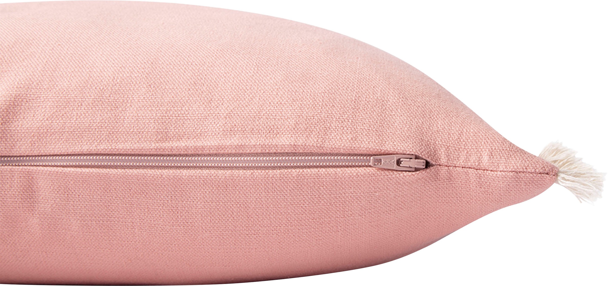 TOM TAILOR HOME Dekokissen »Fringed Cotton«, mit naturfarbenen Fransensaum, Kissenhülle ohne Füllung, 1 Stück