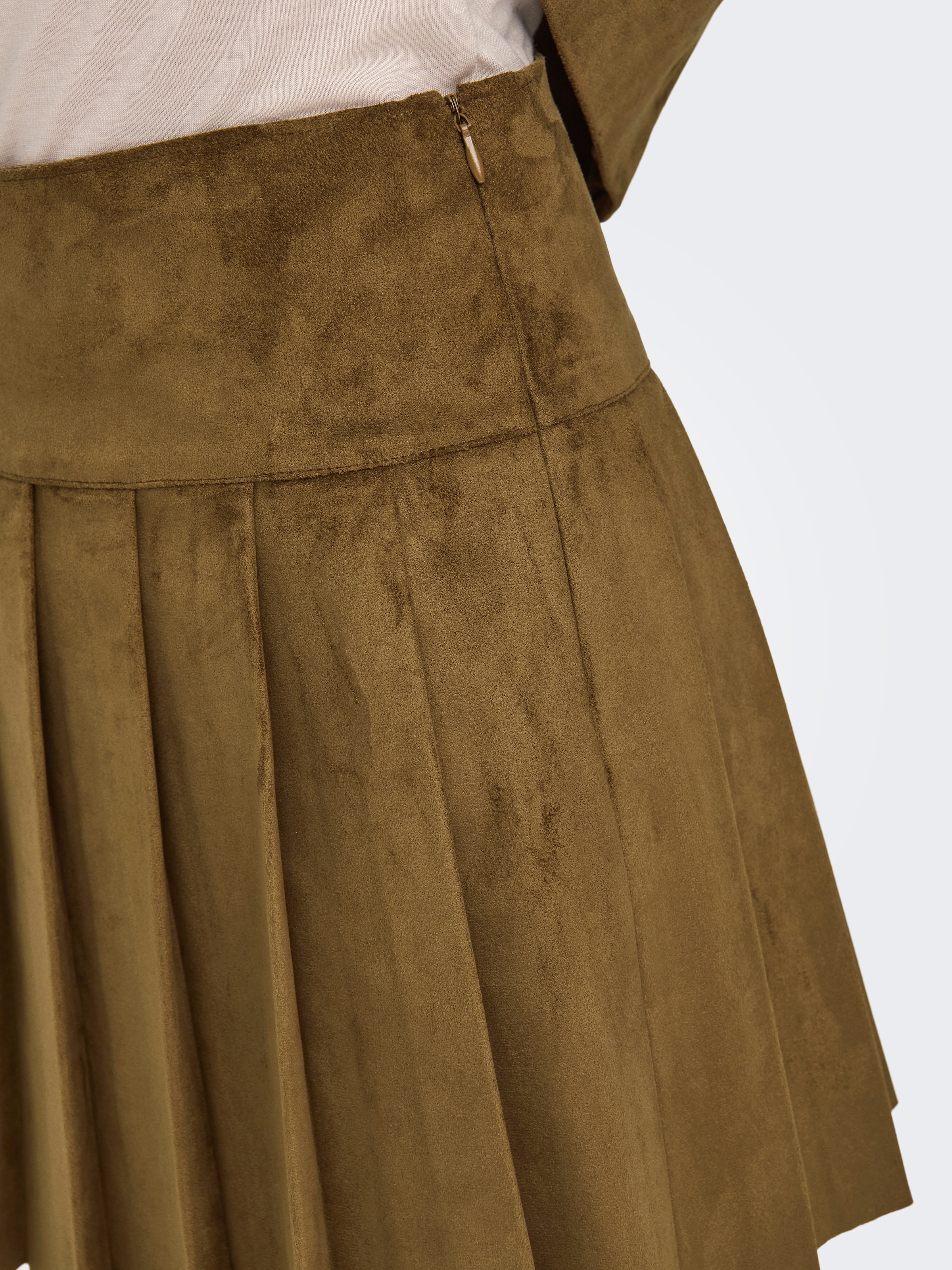 ONLY Minirock »ONLTULIP FAUX SUEDE PLEAT SKIRT OTW«