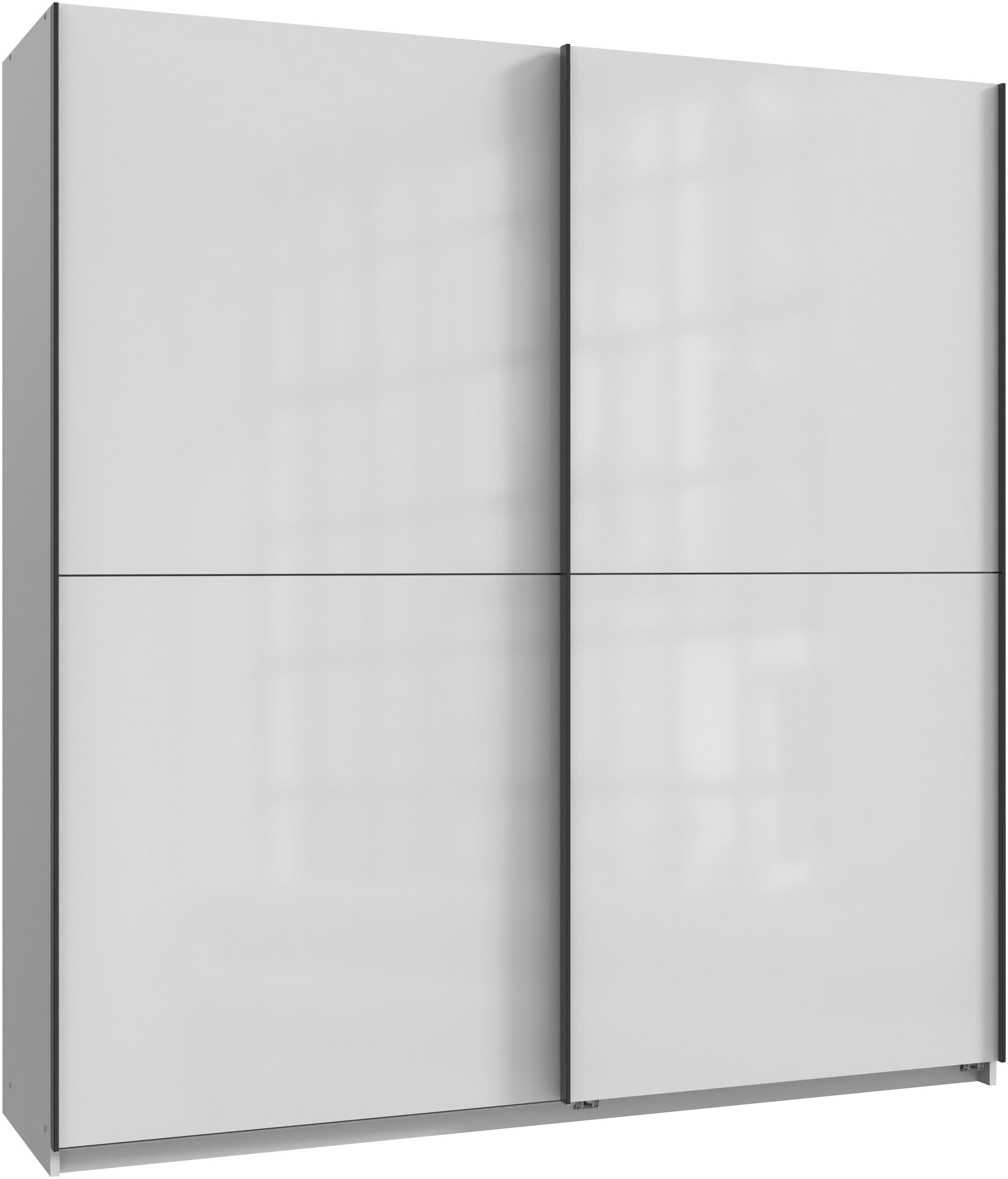 Wimex Kleiderschrank »Mugano, B/T/H 135 oder 180/65/198cm, Made in Germany« wähle Deine Ausstattung: Basic oder Premium!, 2 Schwebetüren mit oder ohne Spiegel, Metallgriffe