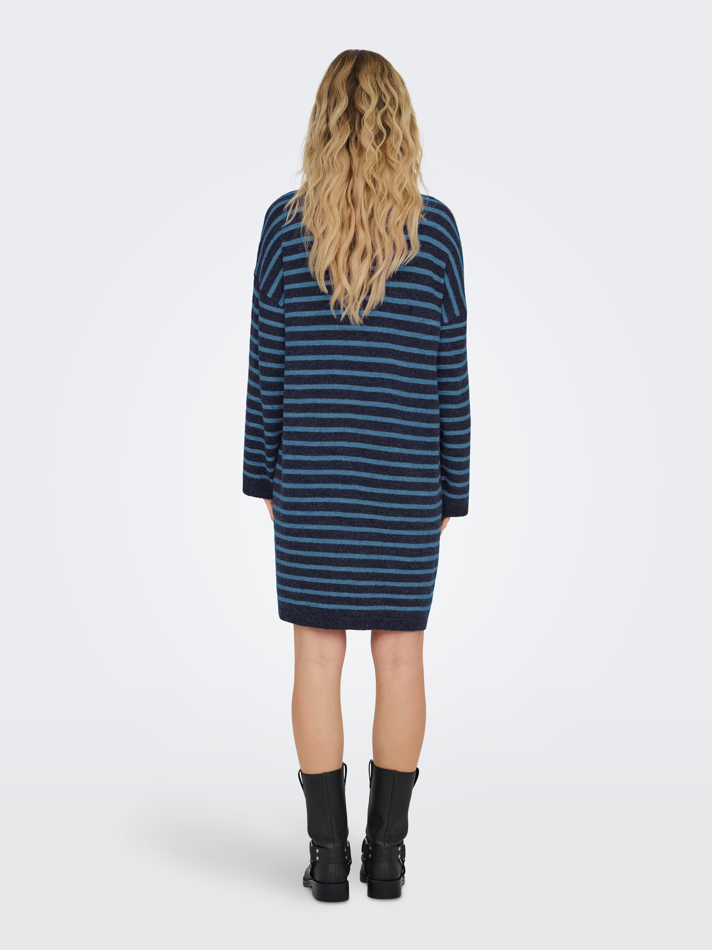 ONLY Strickkleid »ONLTALIO LS STRIPE ROLLNECK DRESS BF KNT«