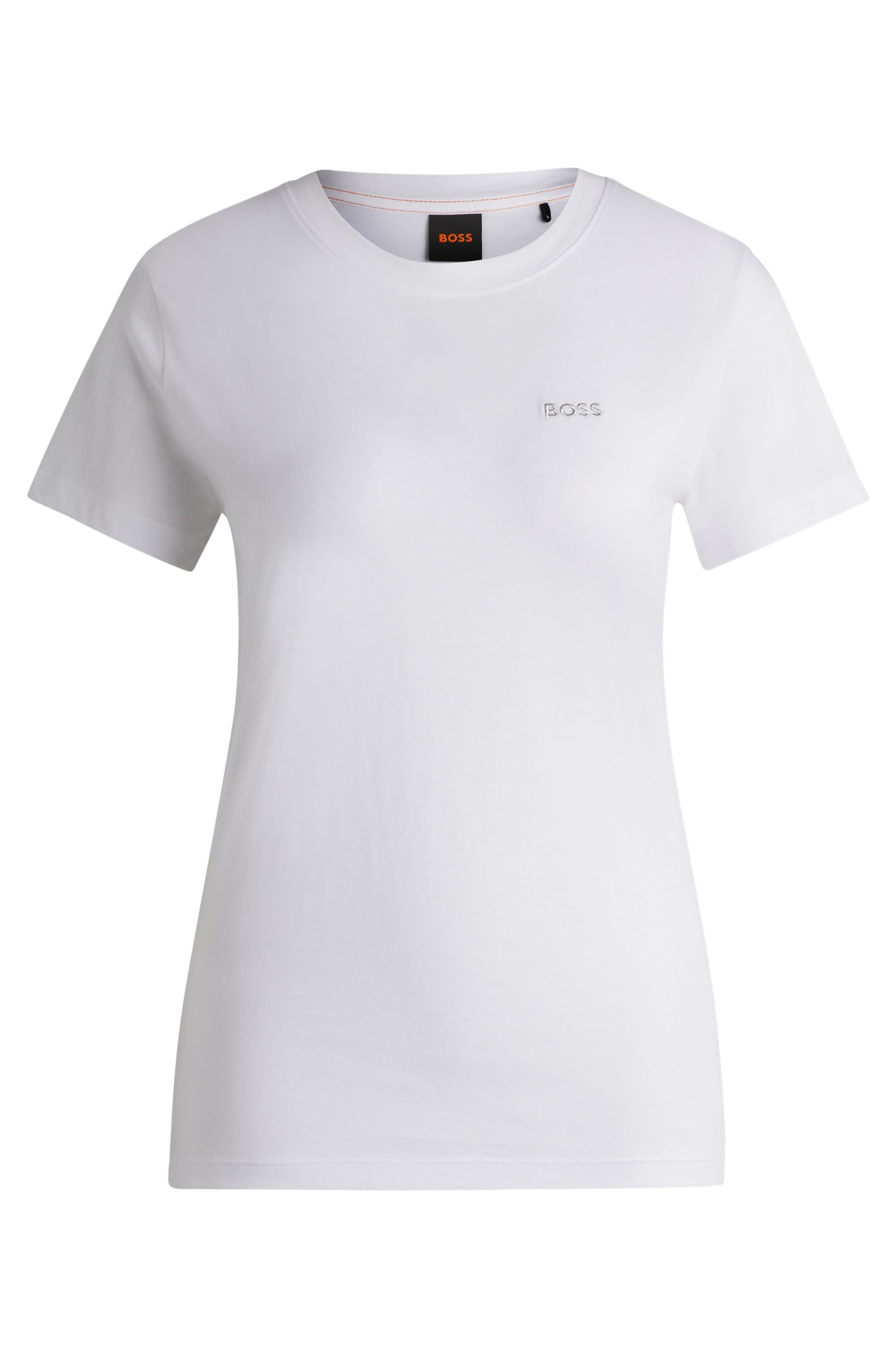 BOSS ORANGE T-Shirt »Esogo MA Premium Damenmode«, mit BOSS Logostickerei