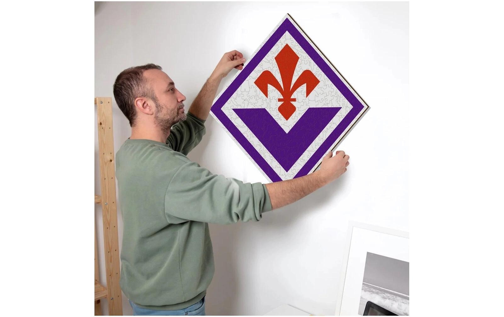 Puzzle »Iconic ACF Fiorentina – Logo«, Holzart: Birke (Herkunftsland: China)