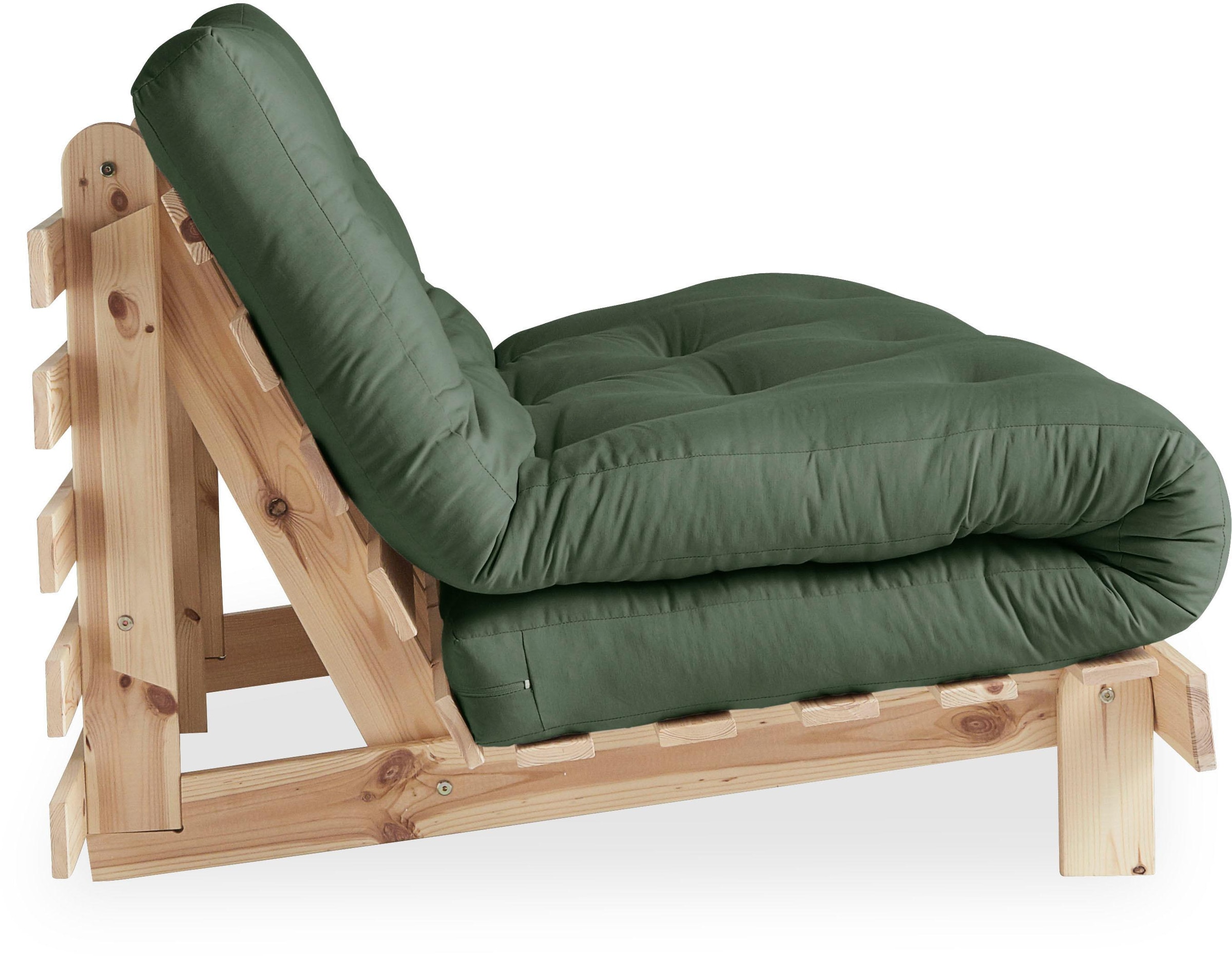 Karup Design Daybed »Roots Schlafsofa, Gästebett, Sofa inkl. Futonmatratze«, Liegefläche 90/140/160 x200 cm, FSC® zertifizierte Kiefer