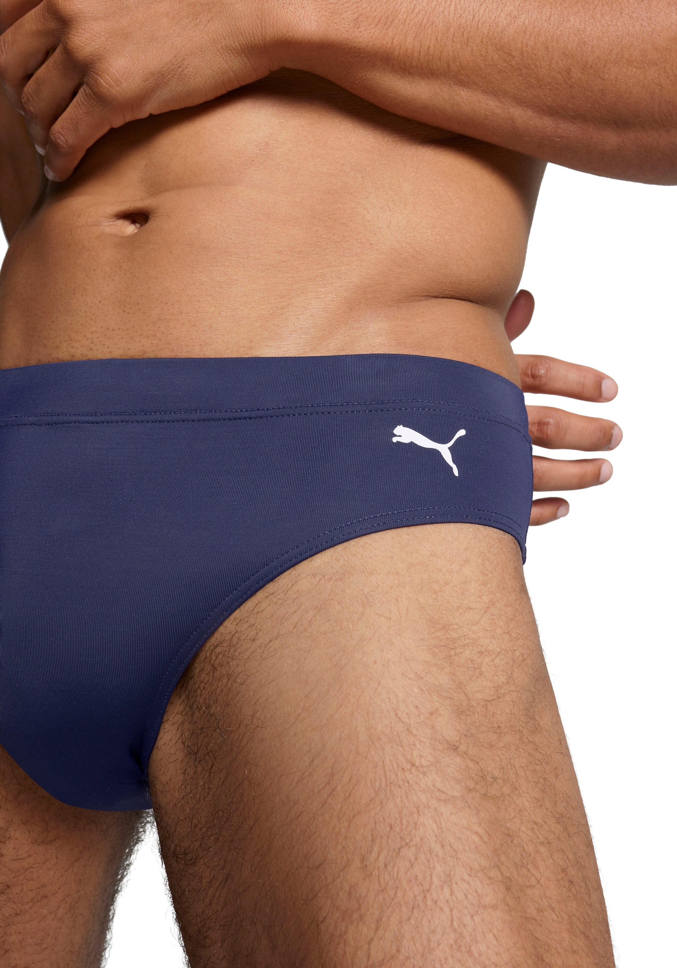 PUMA Badehose, mit seitlichem Logoprint