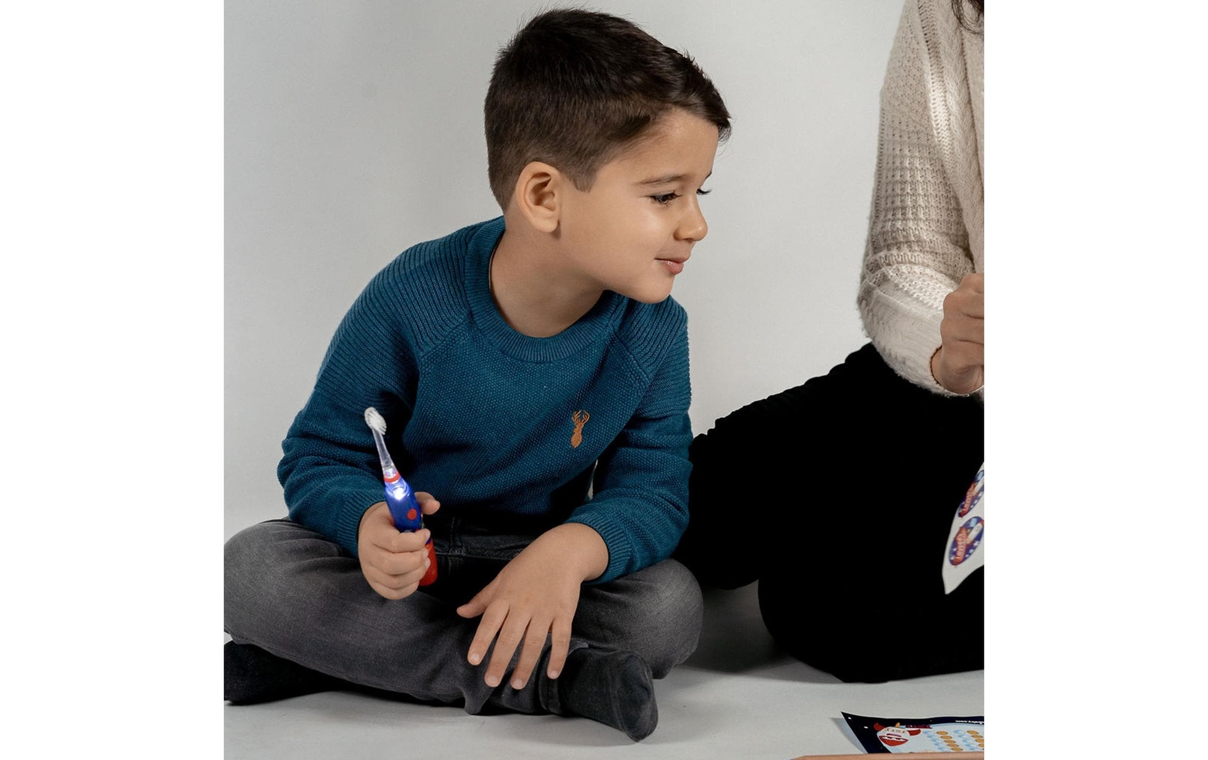 Elektrische Kinderzahnbürste »brush-baby KidzSonic Rakete«
