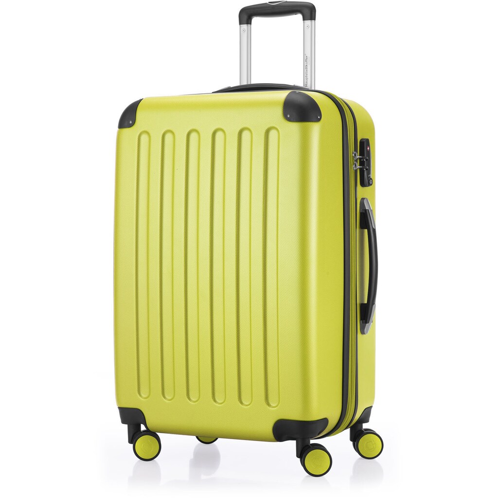 Hauptstadtkoffer Hartschalen-Trolley »Spree, 65 cm, farn«, 4 Rollen