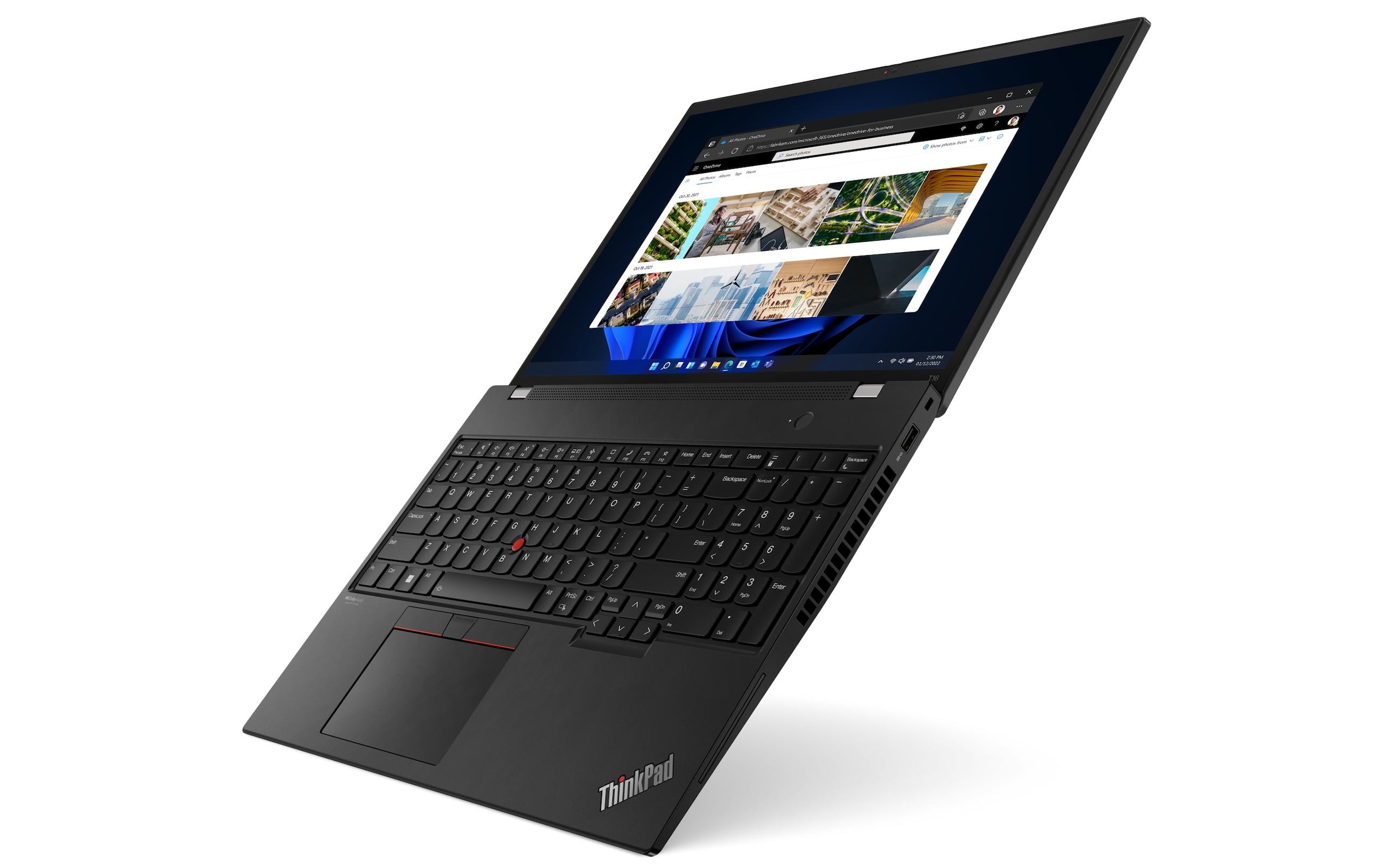 Business-Notebook »ThinkPad T16 G1, i7-1255U, W11-P DG«, 40,48 cm, / 16 Zoll, Intel, Core i7, Iris Xe Graphics, 512 GB SSD