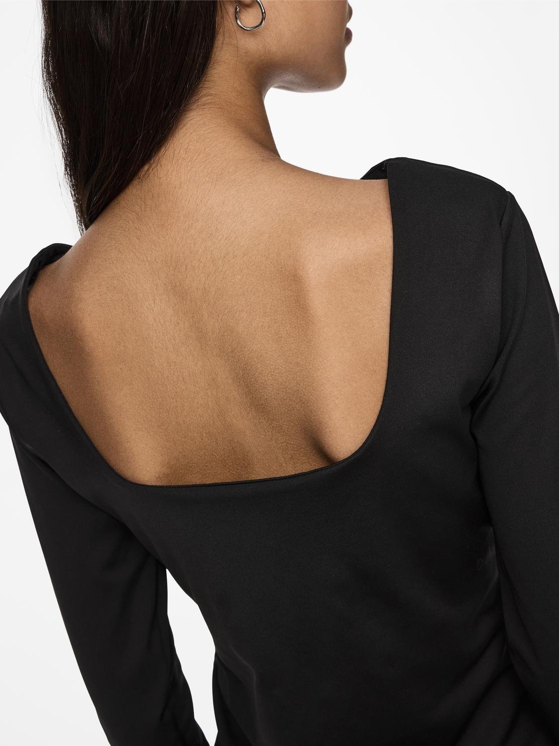 pieces Langarmshirt »PCNEJA LS REVERSIBLE TOP NOOS EXP BC«, 2 in 1 umkehrbar 2 Ausschnittvarianten