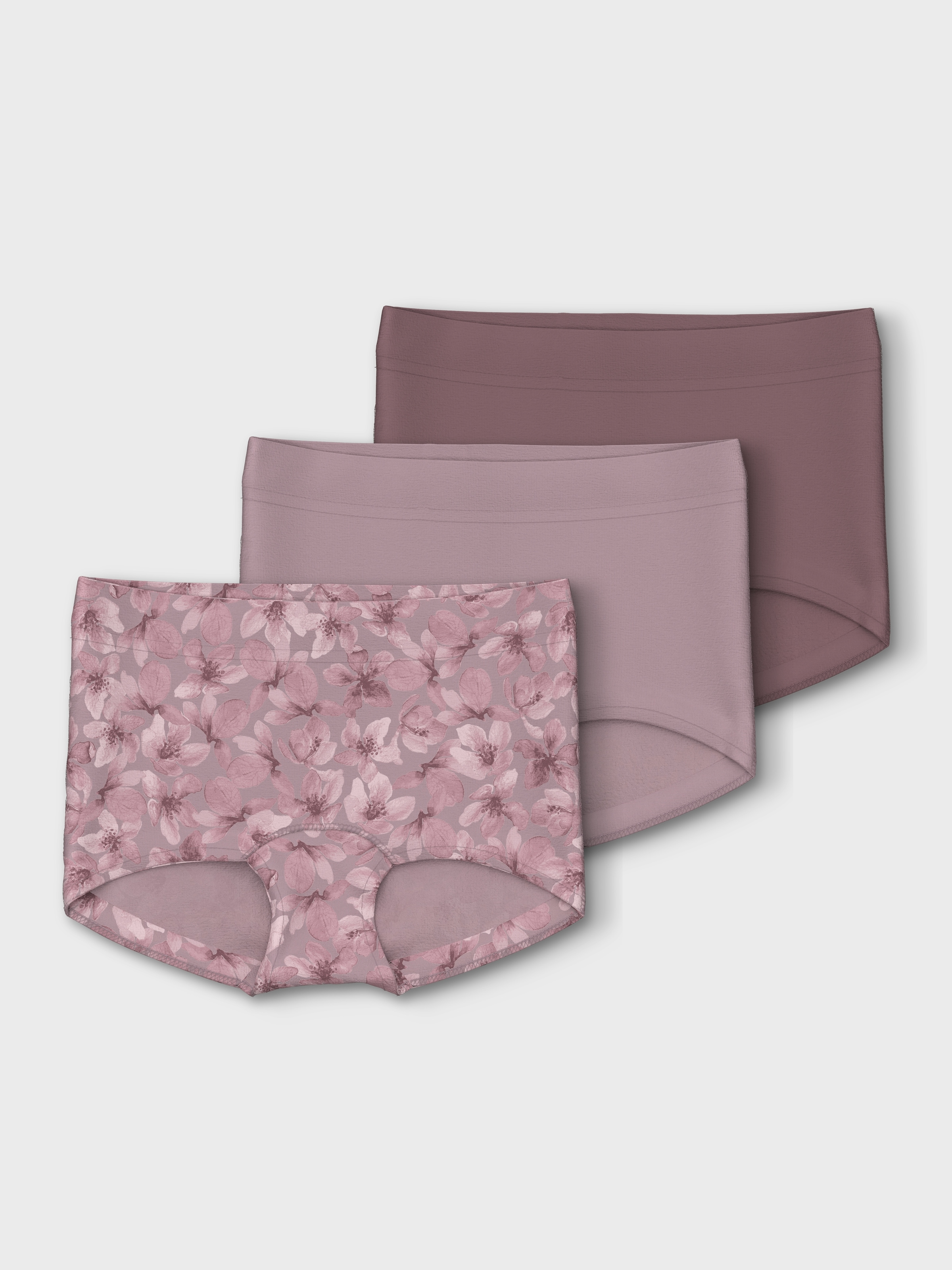 Name It Boxershorts »NMFTIGHTS 3P MAUVE FLOWER NOOS« Packung, 3 Stk.