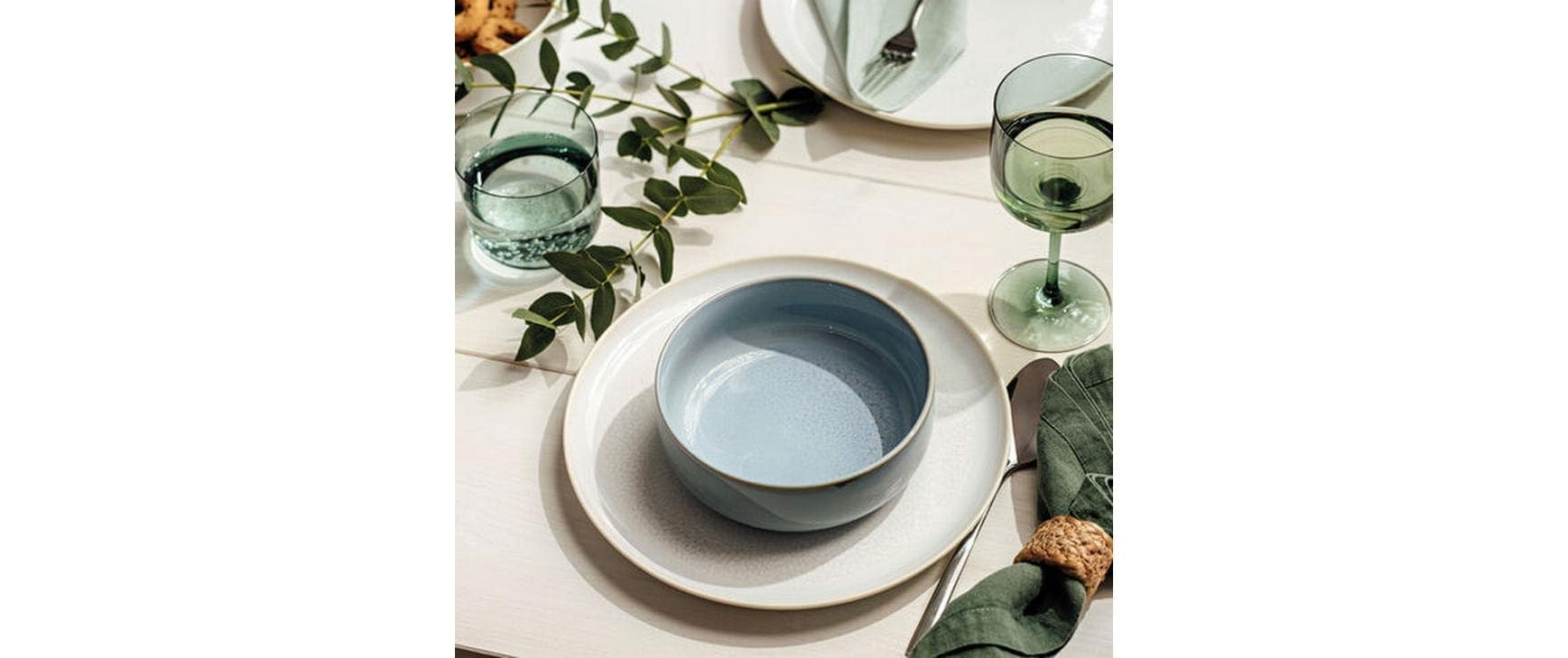 Villeroy & Boch Speiseteller »Crafted Cotton Ø 26 cm, 6 Stück,Weiss«