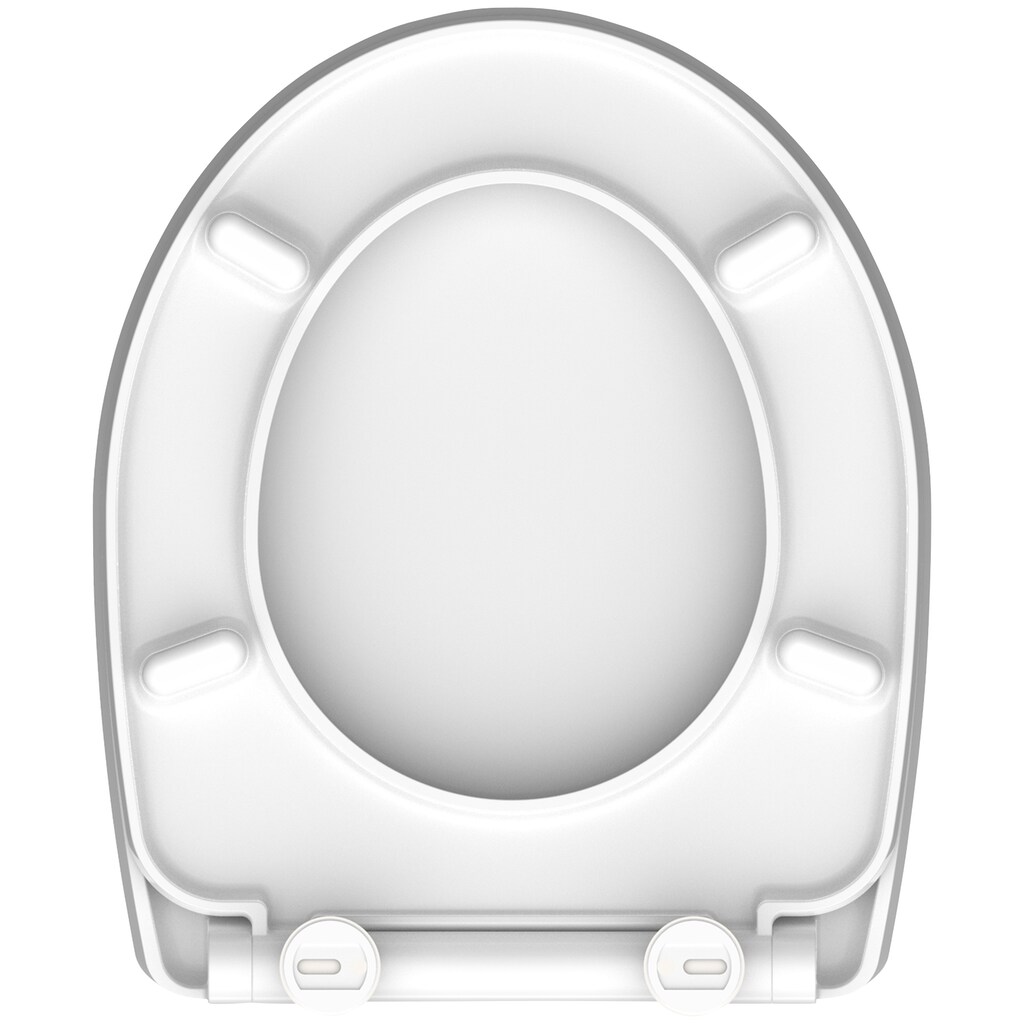 Schütte WC-Sitz »White Wave«, Duroplast, Hochglänzender Toilettendeckel mit Absenkautomatik und Schnellverschluss, High Gloss für die einfache Reinigung, Klobrille mit Motiv