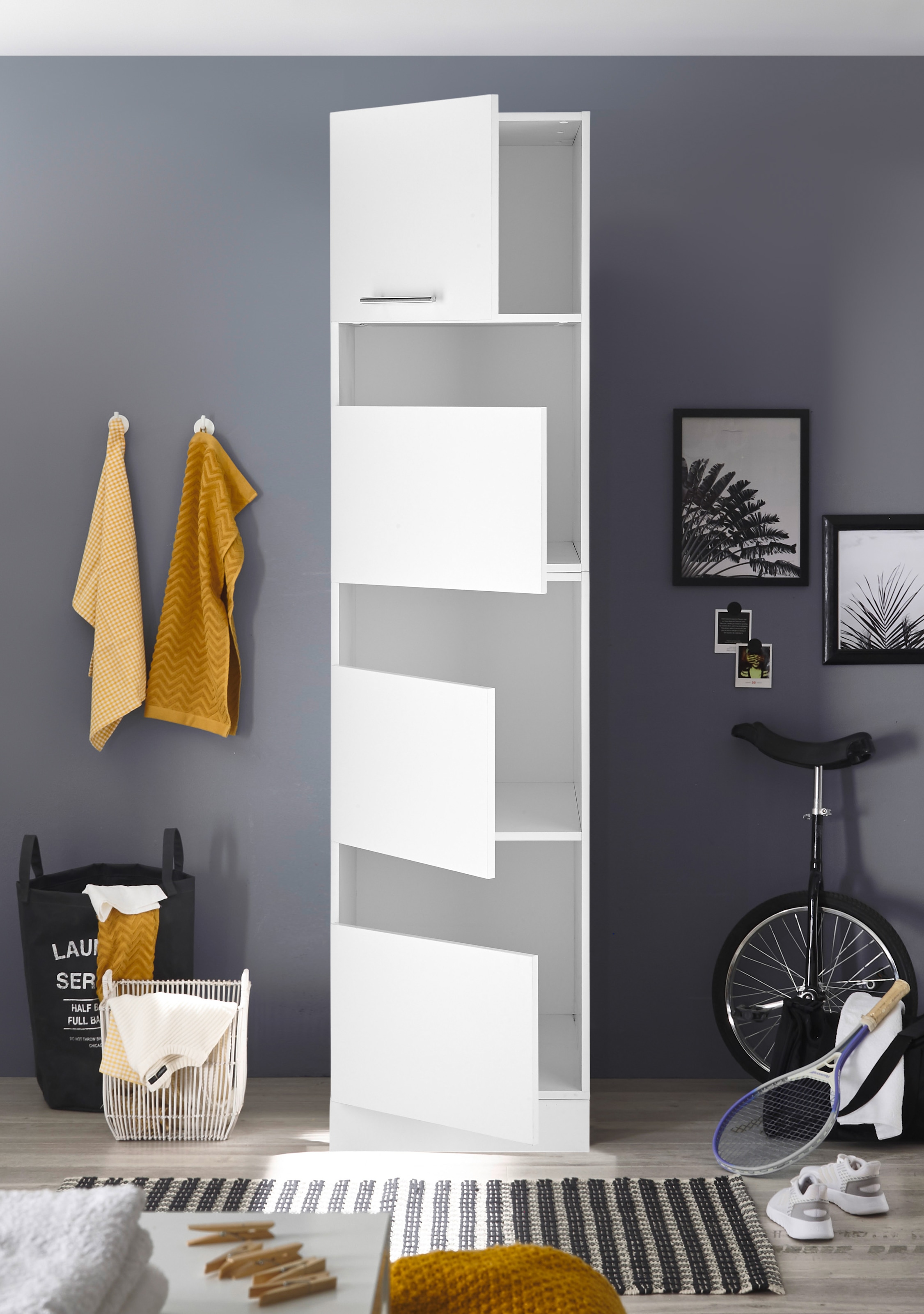 RESPEKTA Wäscheschrank »Clara«, (B x T x H) 50 x 67,6 x 200 cm