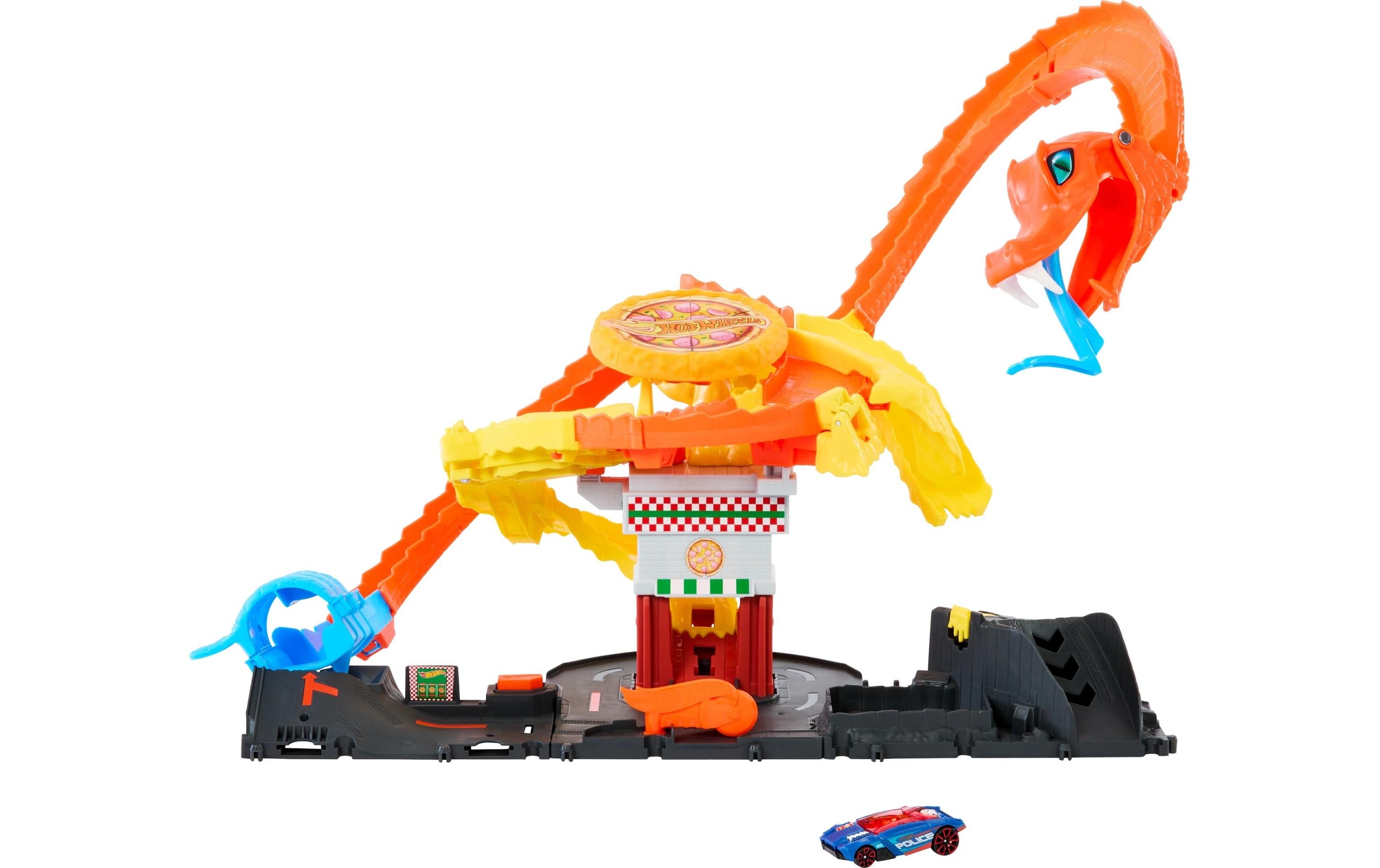 Hot Wheels Konstruktions-Spielset »Hot Wheels City Cobra Slam Pizza Attack«