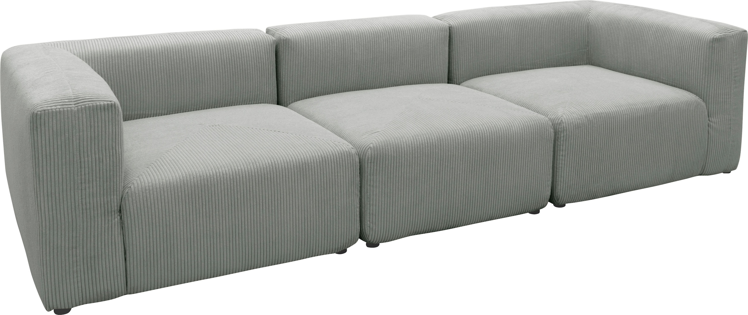 RAUM.ID Big-Sofa »Gerrid«, Cord-Bezug, bestehend aus Modulen: 2 Eck- und ein Mittelelement