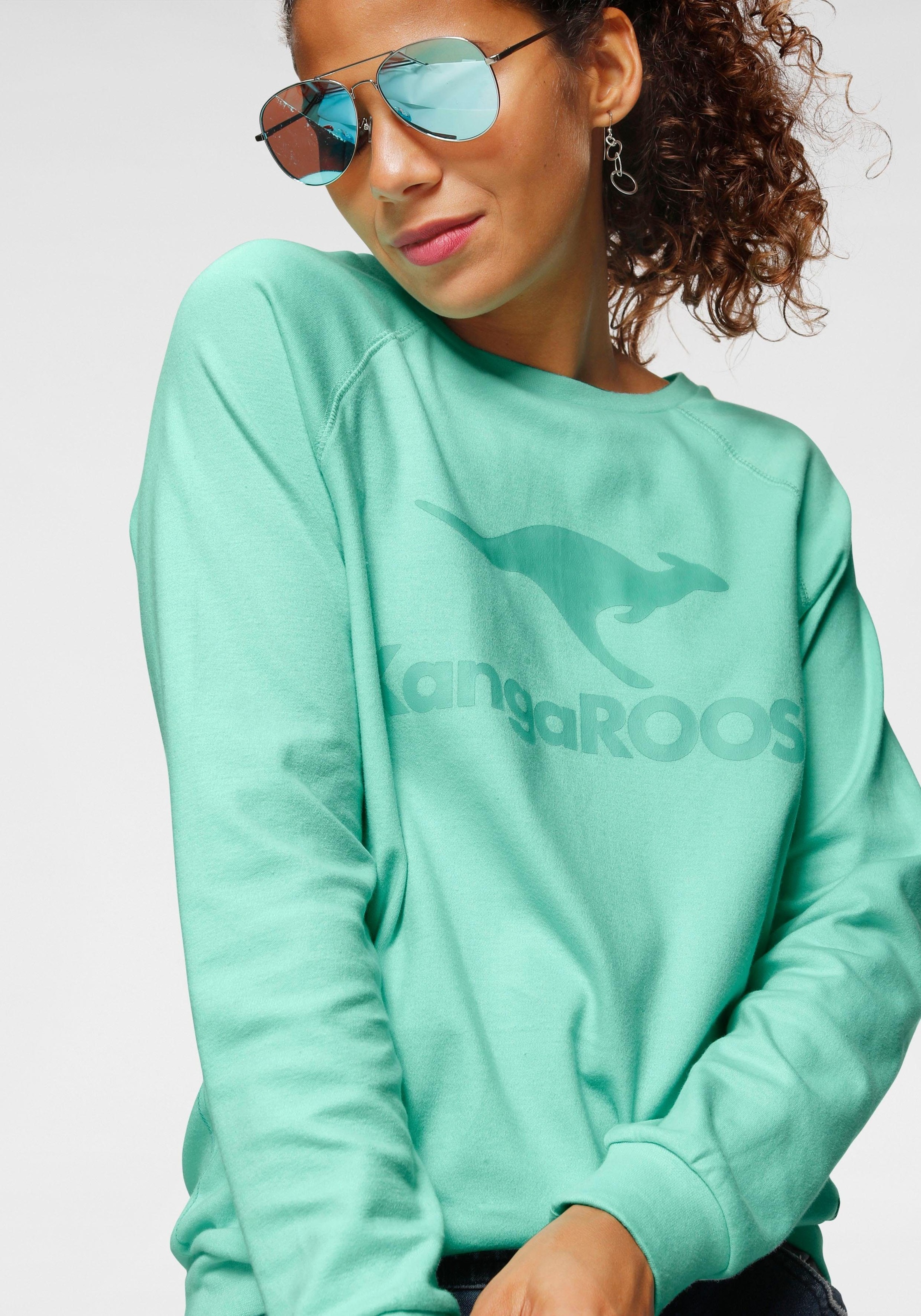 KangaROOS Sweater, mit grossem Label-Print vorne