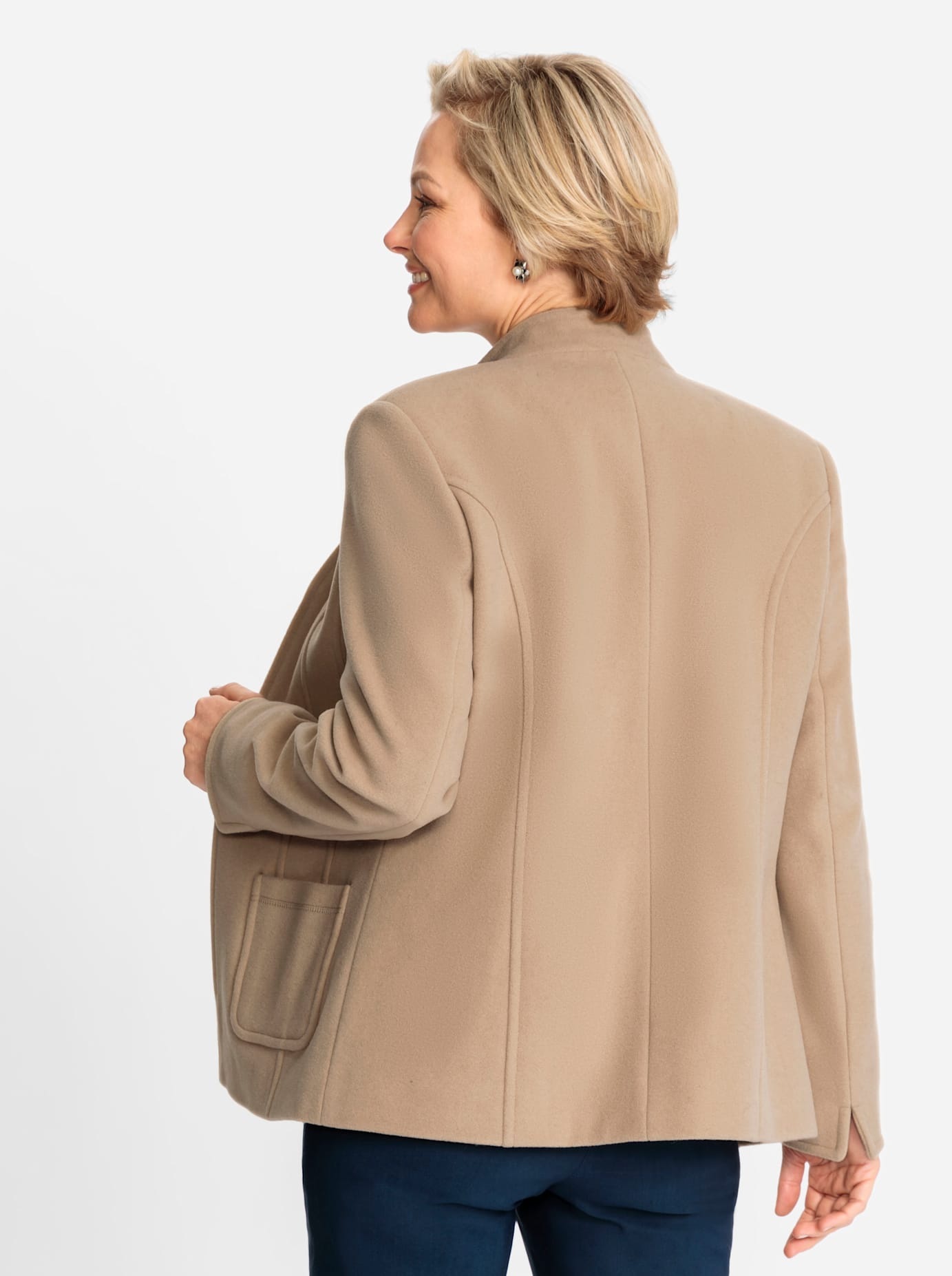 Classic Wolljacke, ohne Kapuze