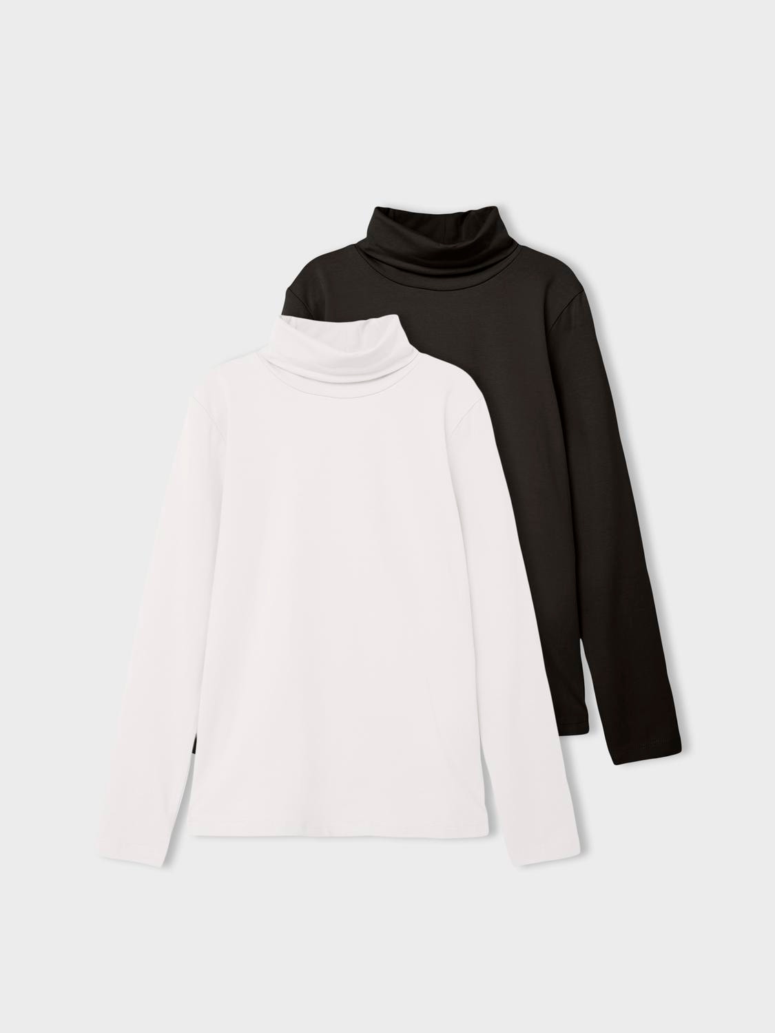 Name It T-Shirt »NKNVIGGO 2P LS SLIM ROLLNECK O NOOS«, (Packung, 2 tlg.)