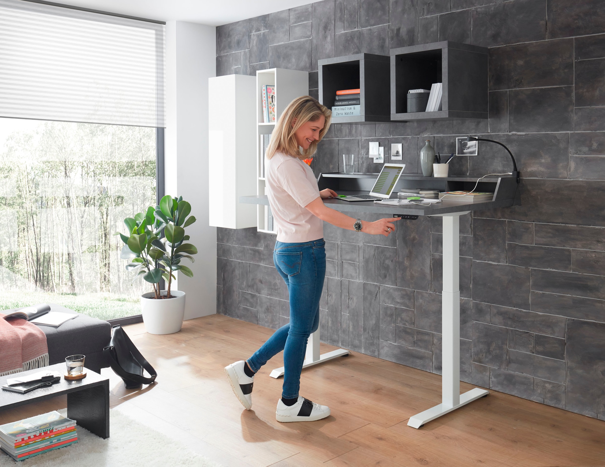 Mäusbacher Büromöbel-Set »Big System Office«, (6 tlg.), Schreibtisch höhenverstellbar