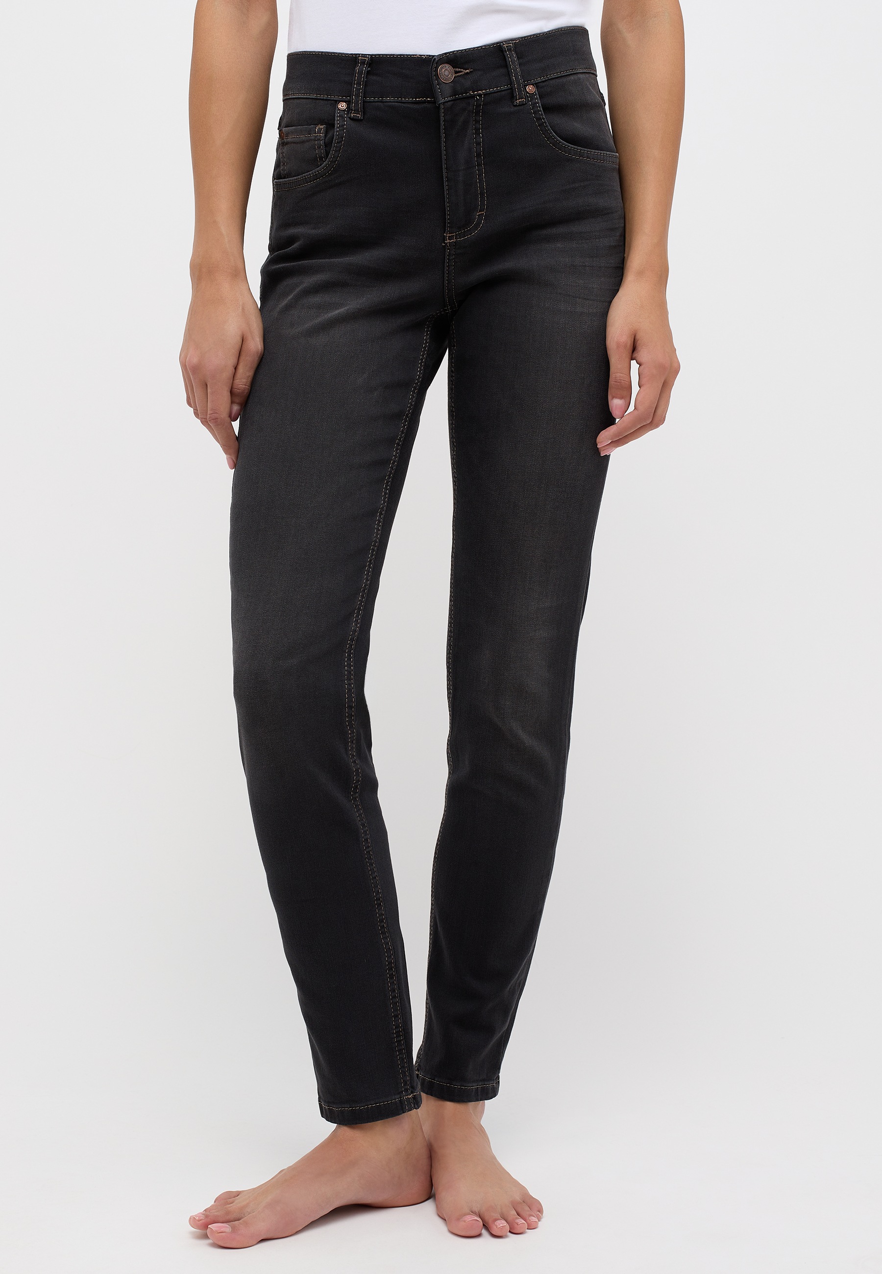 ANGELS Skinny-fit-Jeans »SKINNY« mit Kontrastnähten an den Taschen