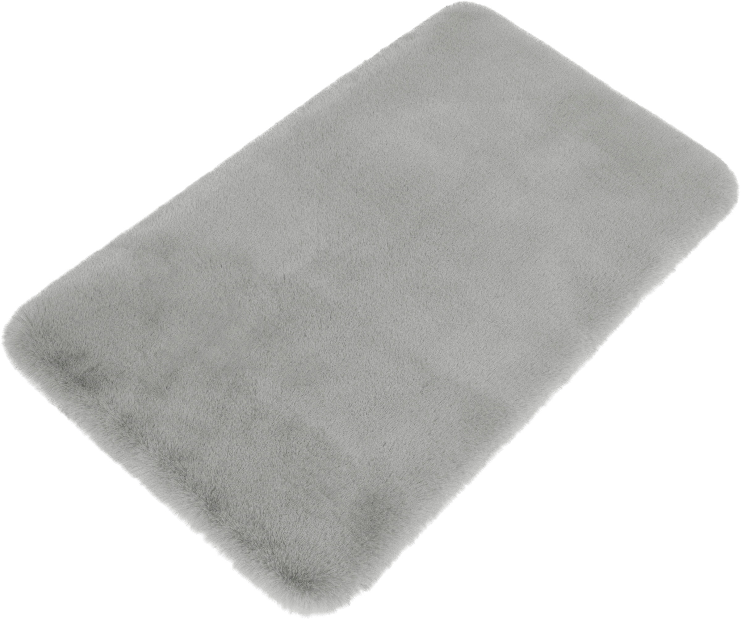 my home Badematte »Rabbit Badematten, Badvorleger, Badezimmer Teppich«, rutschhemmend beschichtet, strapazierfähig-fussbodenheizungsgeeignet-schnell trocknend, Kaninchenfell-Haptik, Badteppich, rechteckig, rund & als 3-tlg. Set