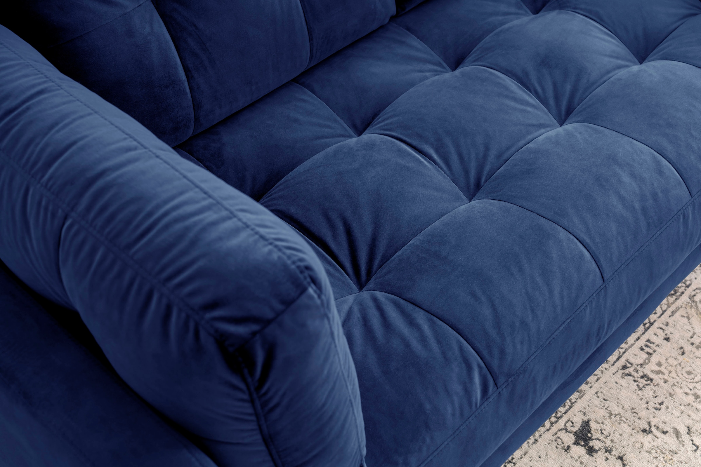 Trends by HG 2-Sitzer »Landau«, in Cord-Stoff mit Metallfuss