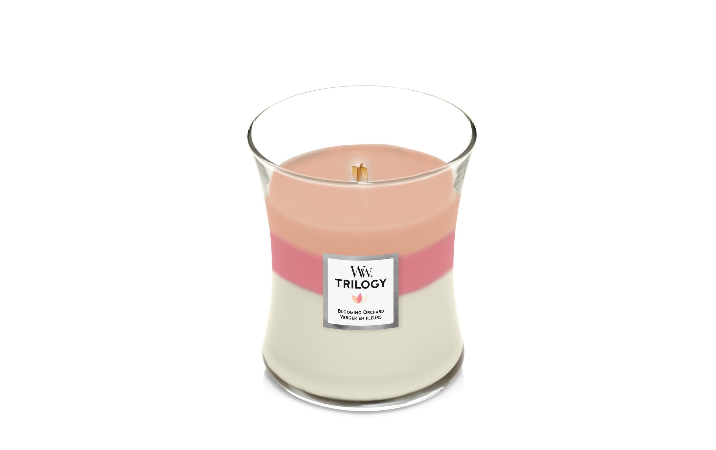 Woodwick Duftkerze »Blooming Orchard Trilogy Medium Jar«