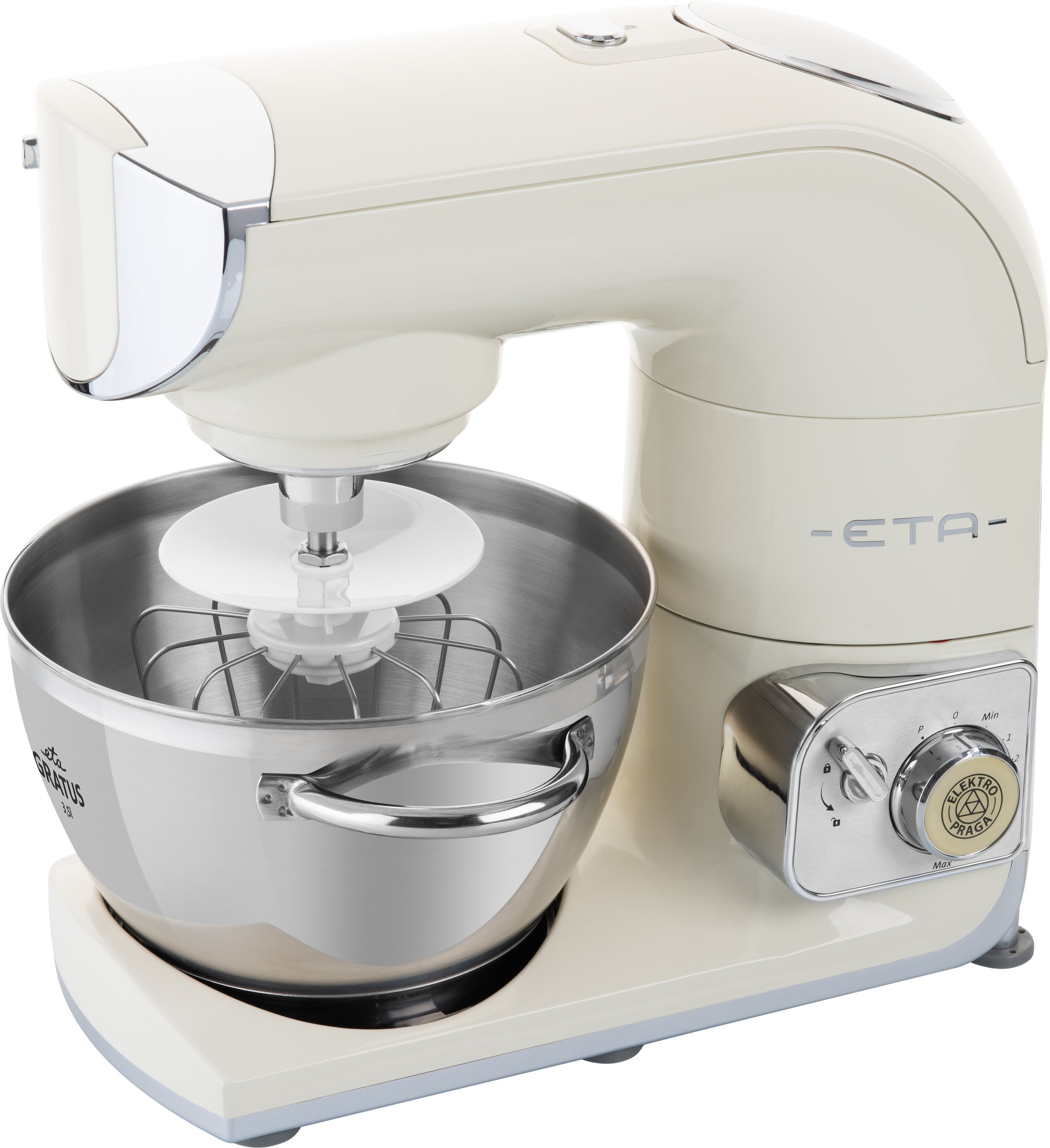 eta Küchenmaschinenschüssel »ETA002899003«, 1 tlg., aus Edelstahl, 3,5l, mit Griffen, Zubehör für Küchenmaschine Gratus ETA 0028