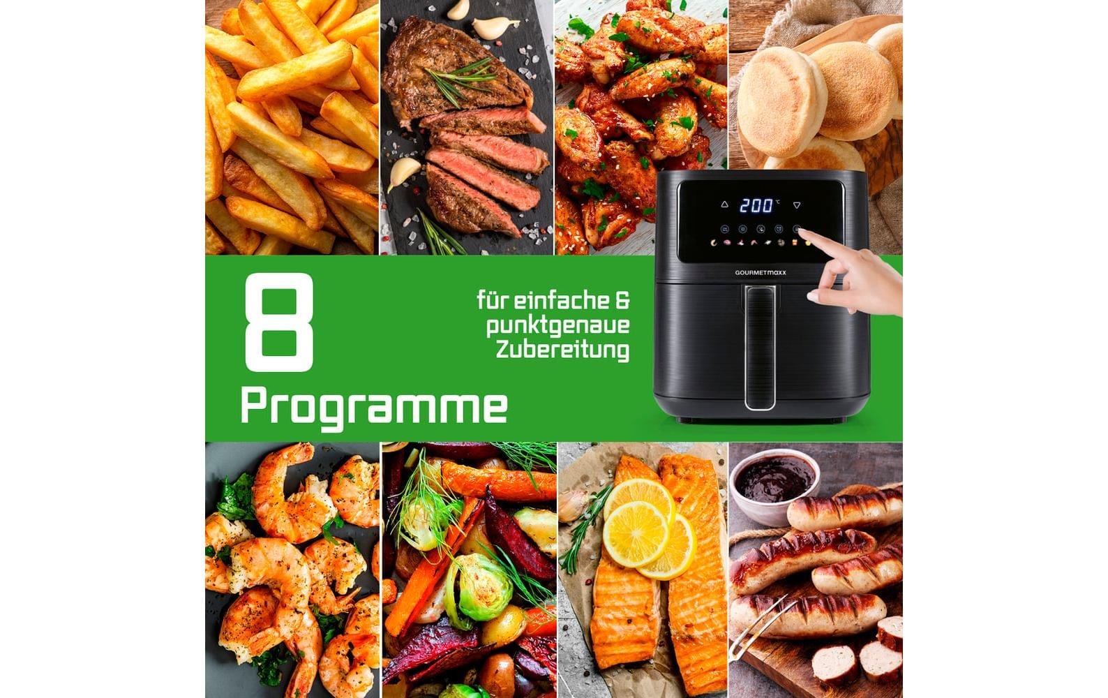 GOURMETmaxx Heissluftfritteuse »AirGenius S 4,5 l«, 1500 W