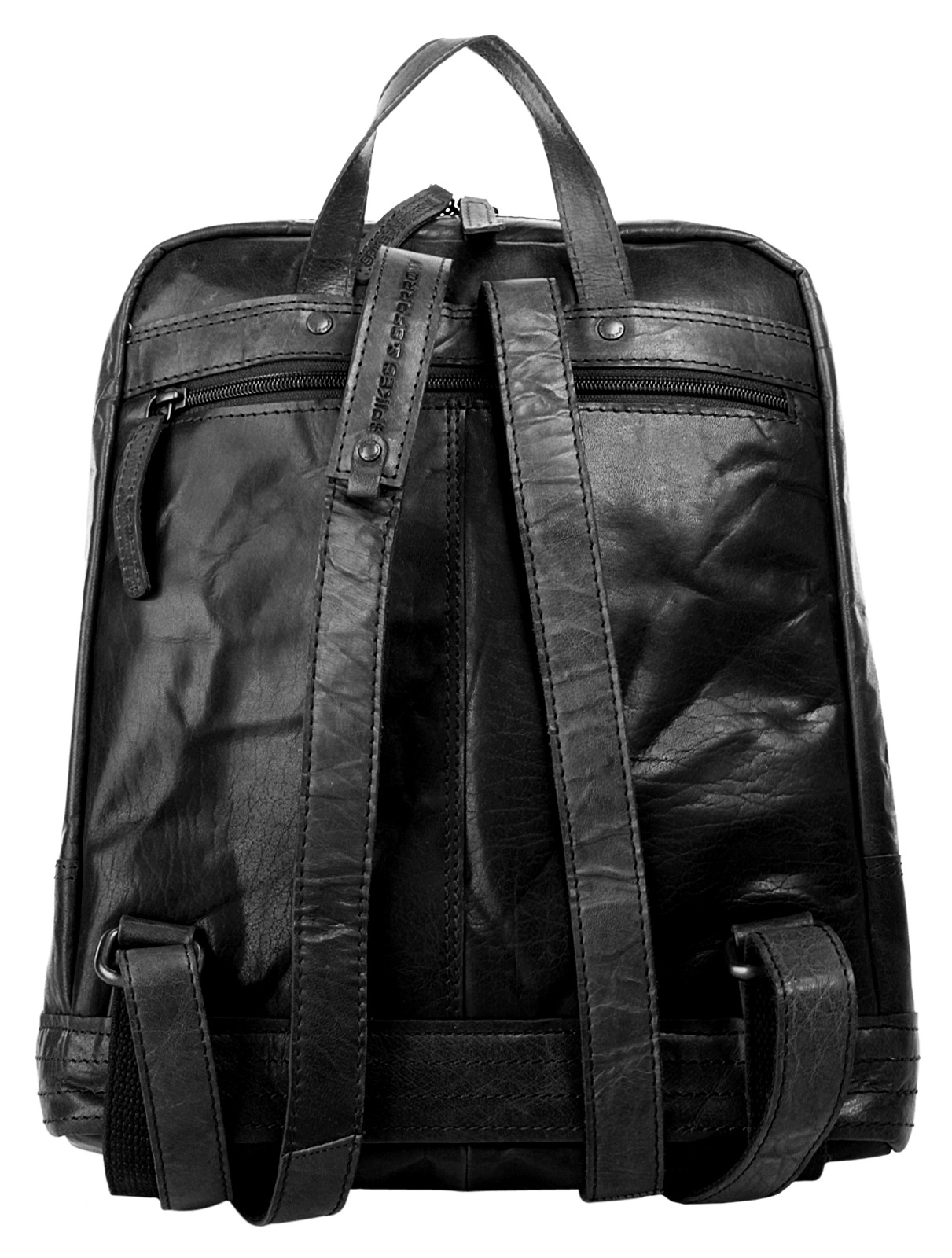 Spikes & Sparrow Laptoprucksack, echt Leder