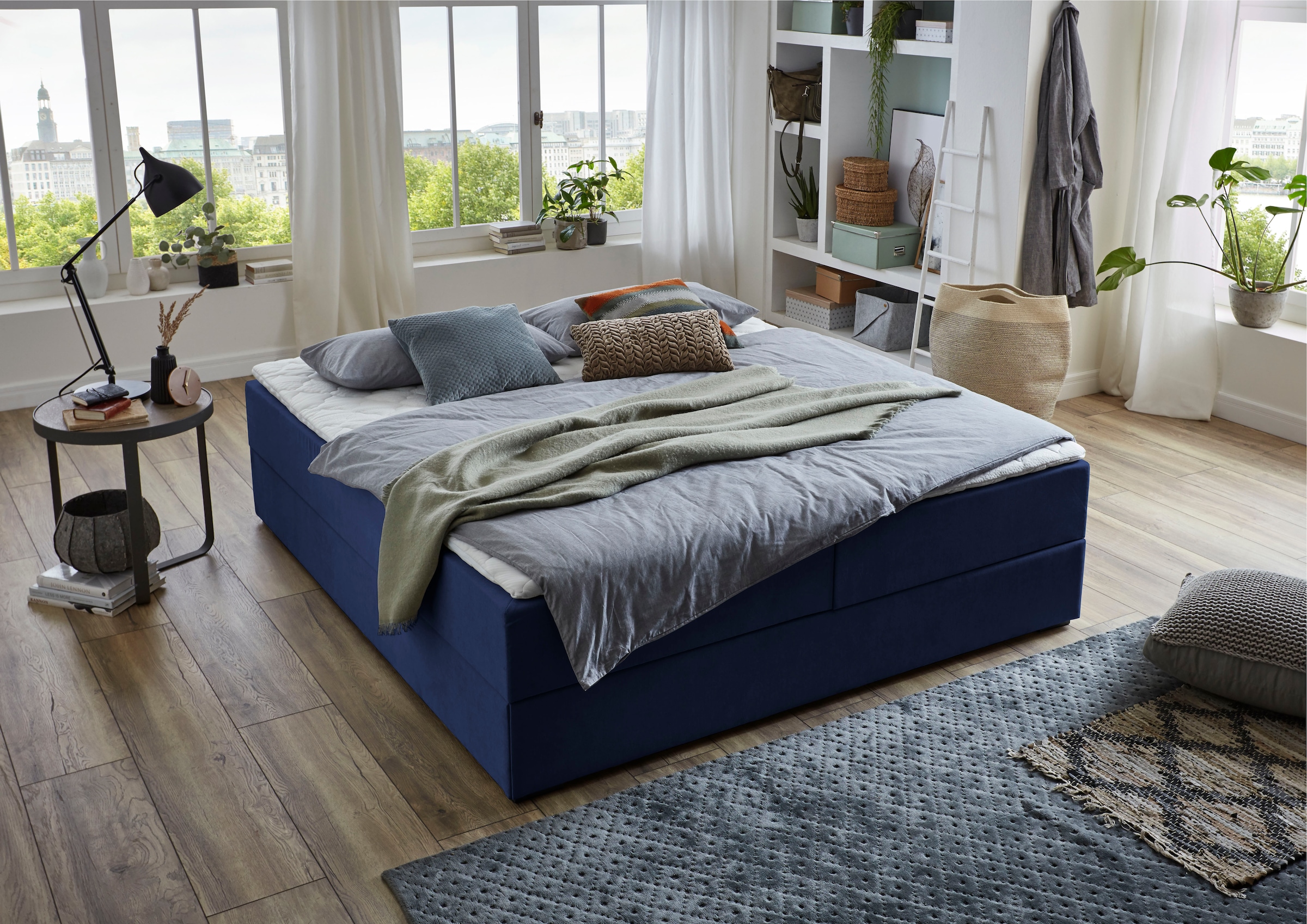 ATLANTIC home collection Boxbett »Lucy«, ohne Kopfteil, frei im Raum stellbar, mit Bettkasten