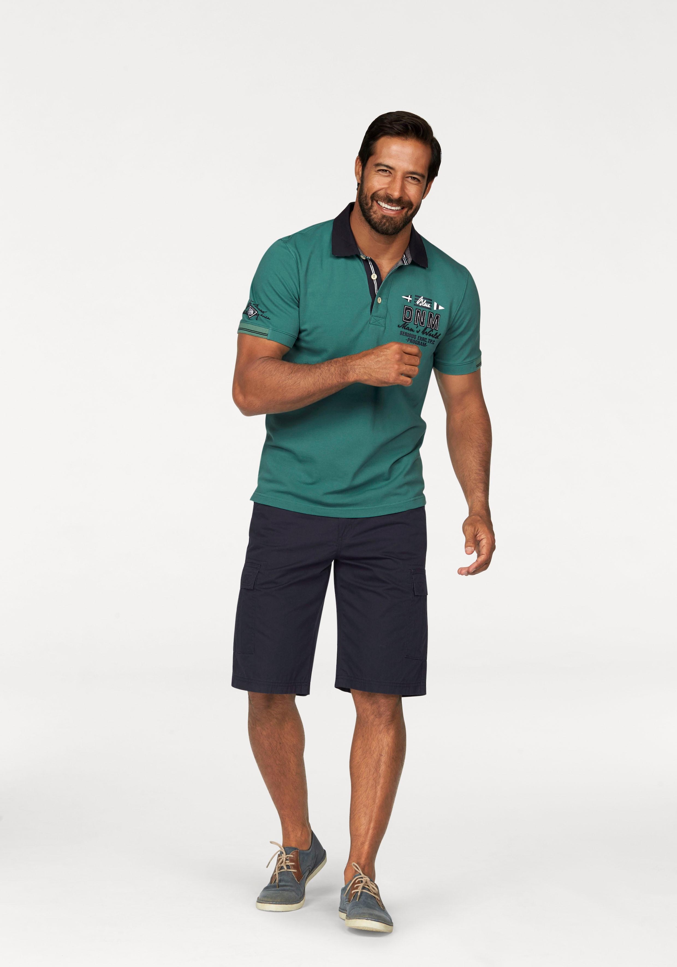 Man\'s World Poloshirt, in Piqué-Qualität Jelmoli-Versand online mit | Kontrastkragen kaufen