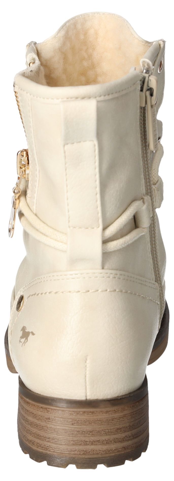 Mustang Shoes Winterboots, Schnürboots, Stiefelette, Blockabsatz, mit Reissverschluss