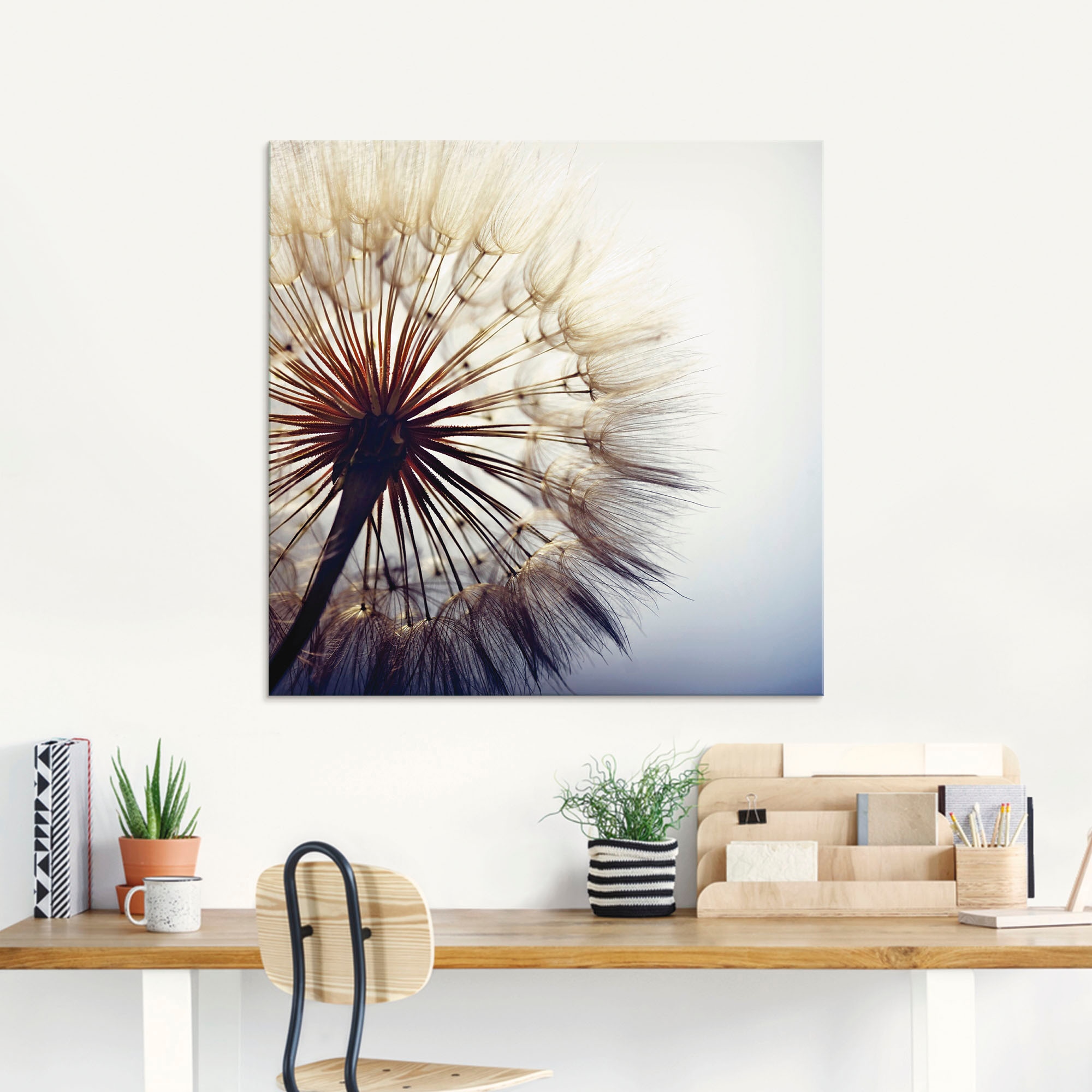 Artland Glasbild »Grosse Pusteblume«, Blumen, (1 St.), in verschiedenen Grössen
