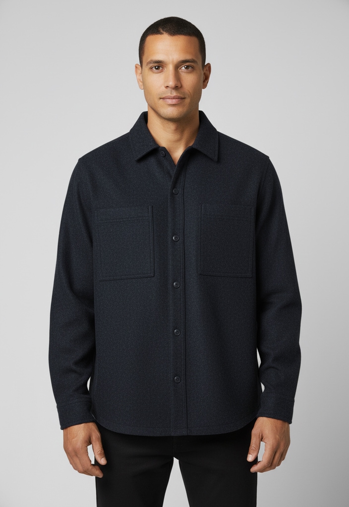 BOSS ORANGE Outdoorhemd »Locky« oversize fit, meliert