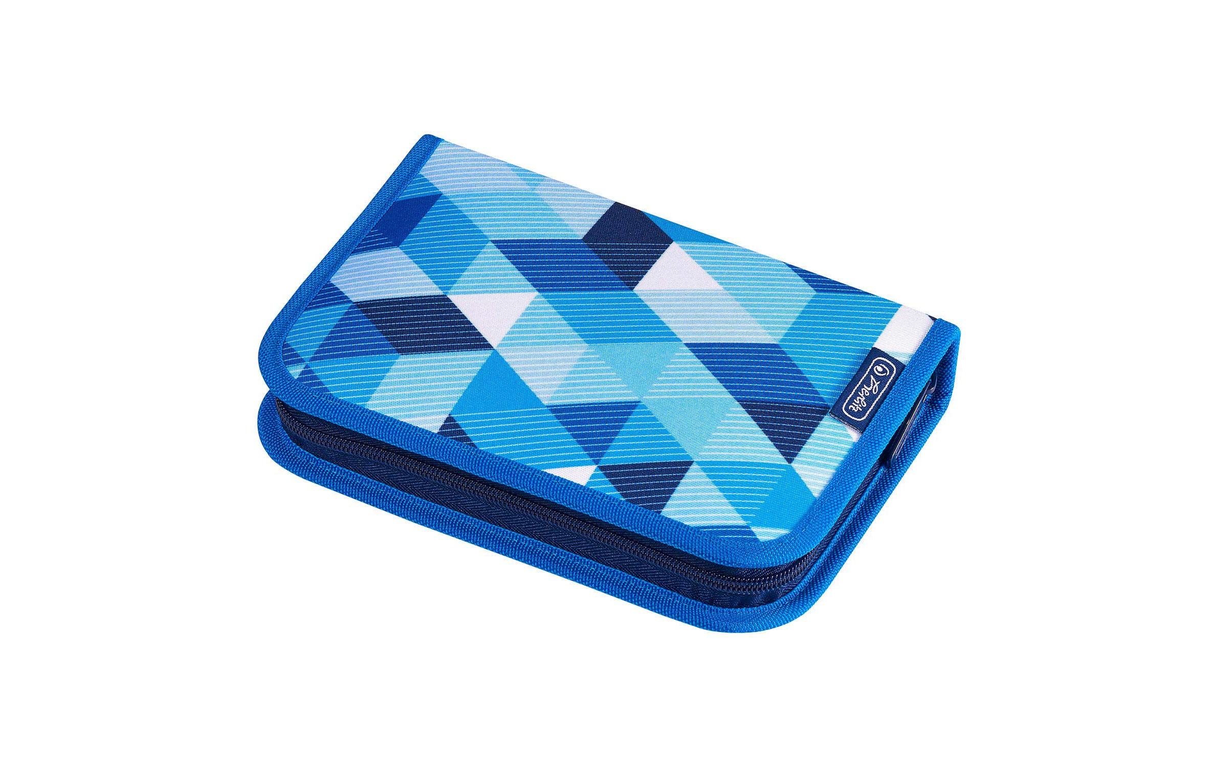 Herlitz Schulrucksack »Motion Plus Blue Cubes 4-teilig«