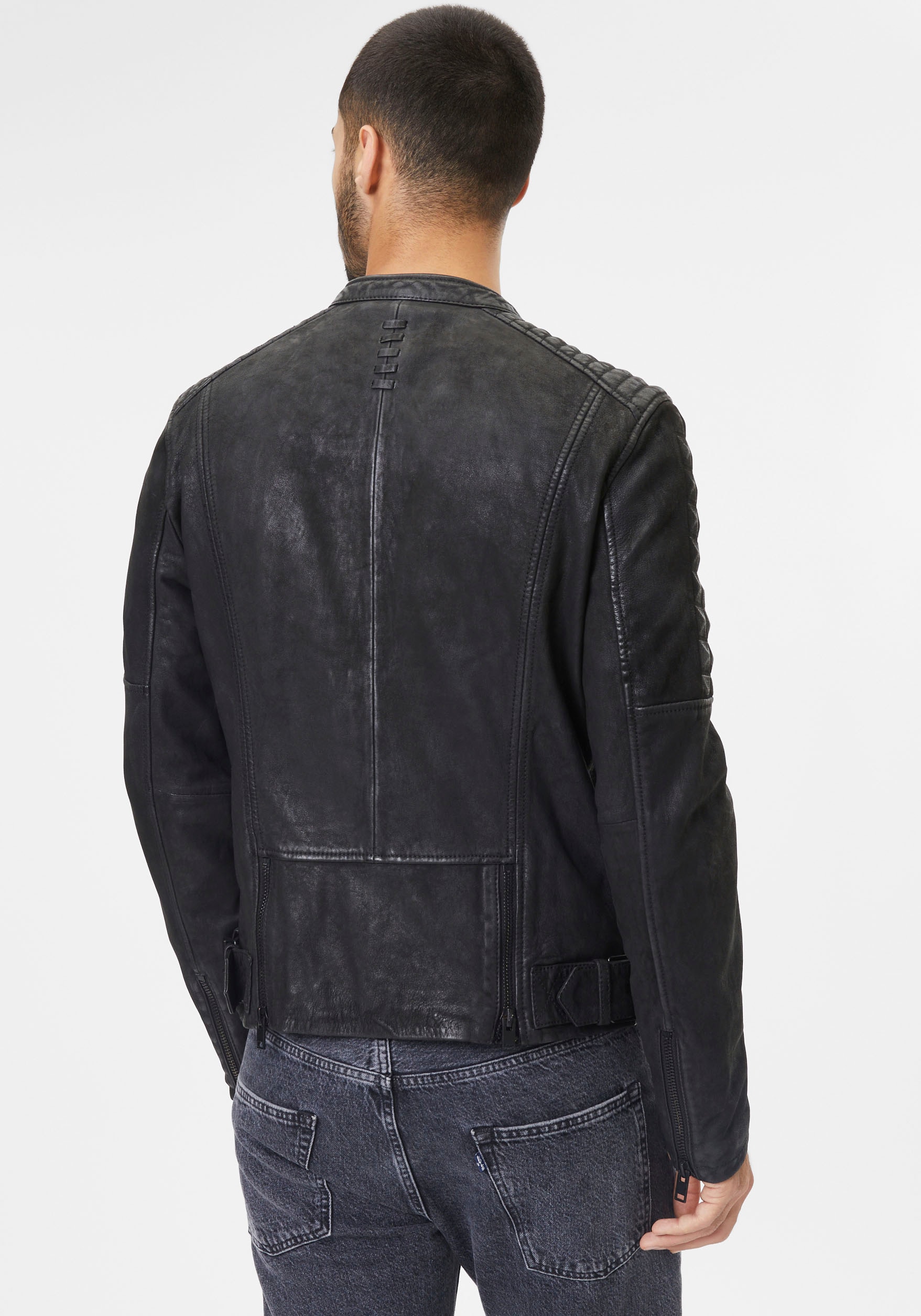 Mauritius Lederjacke »G2MKjas SF«, mit Reissverschlusstaschen