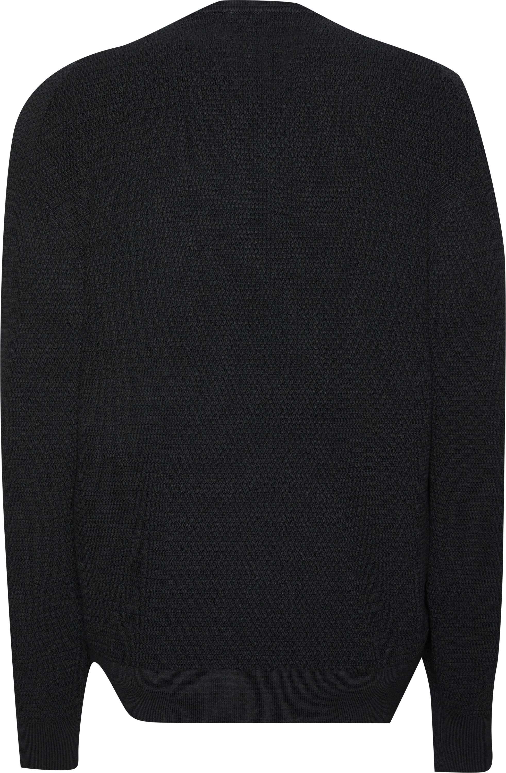 Calvin Klein Strickpullover »LS TXTR CTTN CRWNK S«, Mit Rundhalsausschnitt