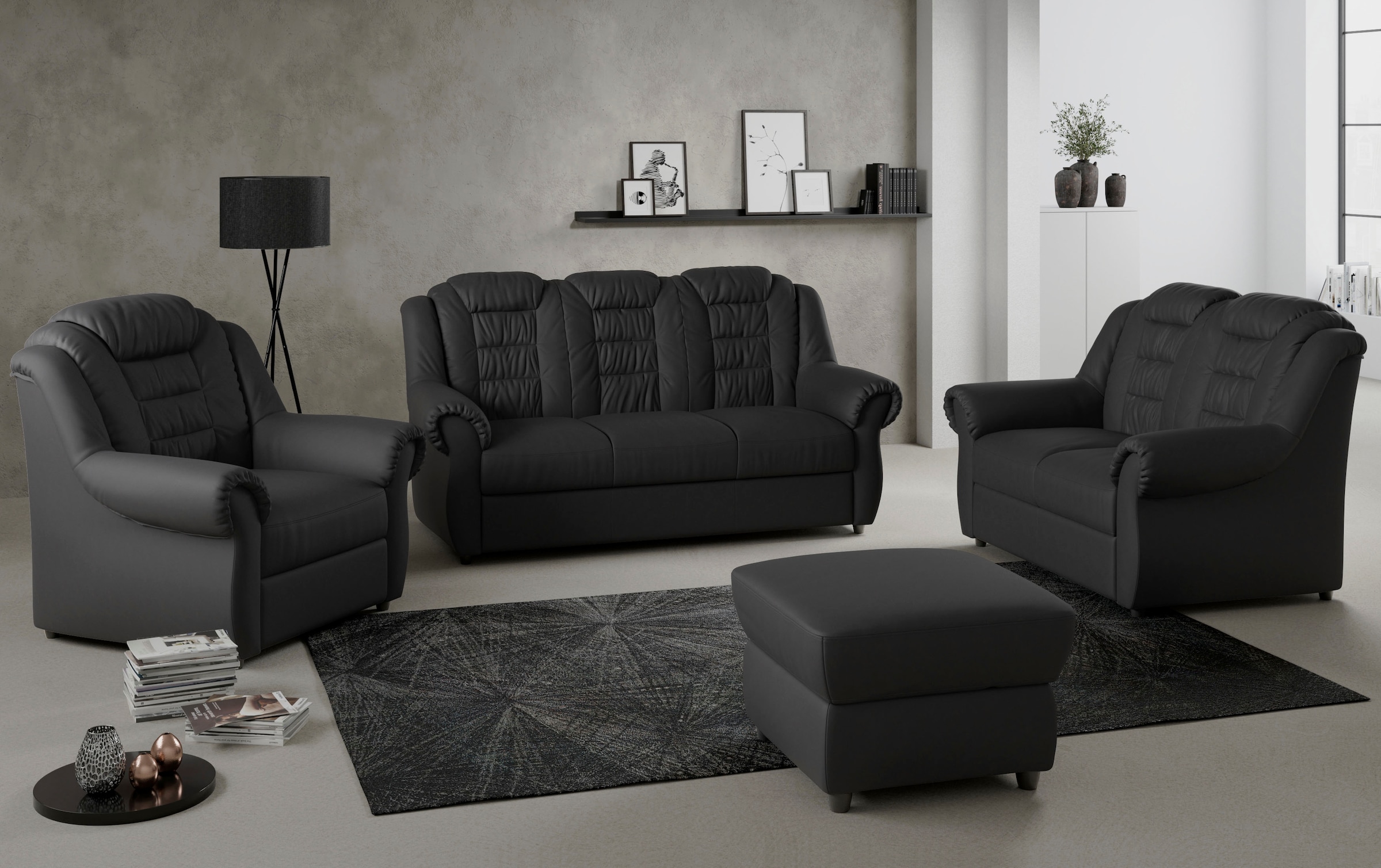 Home affaire 3-Sitzer »Boston«, Sofa mit hoher Rückenlehne