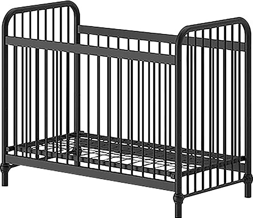 Bronxx Lit Bebe Mat Noir 60x120cm Noir