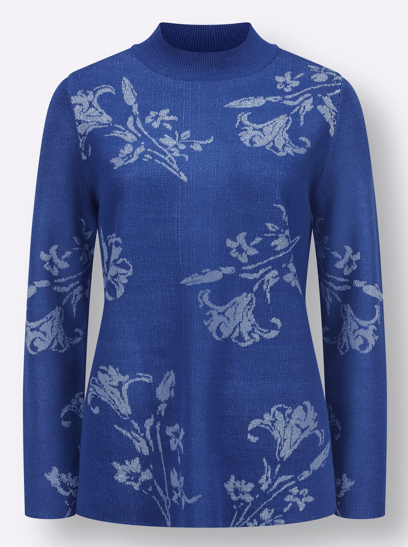 Classic Basics Stehkragenpullover »Jacquard-Pullover«