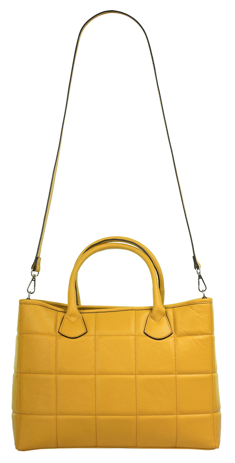 Cluty Henkeltasche, echt Leder, Made in Italy